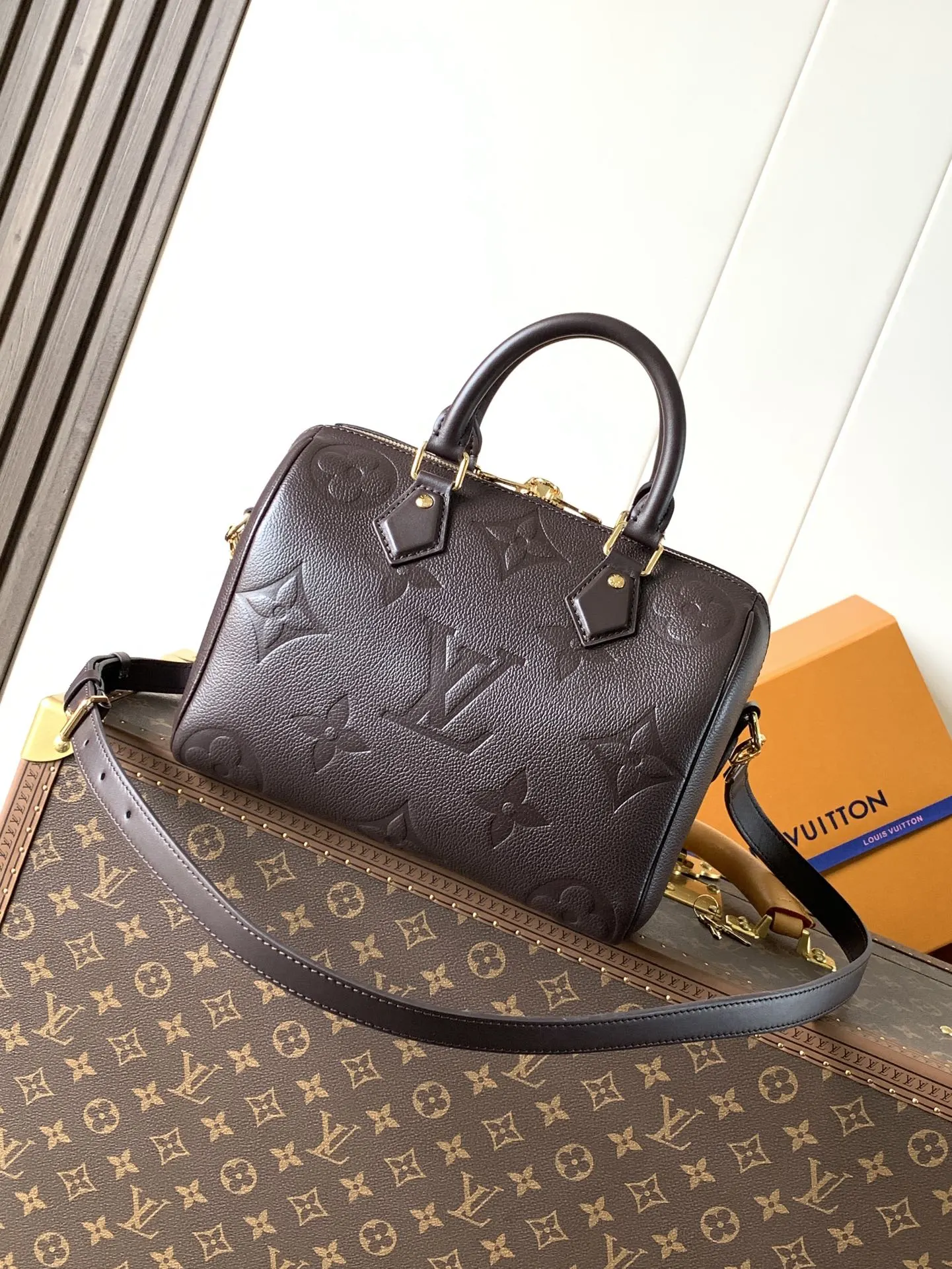 LV Speedy 金色 老花 手提包 精选款