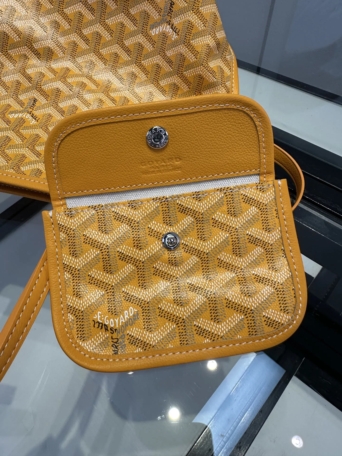 Goyard 黃色 小牛皮 托特包 大容量托特款