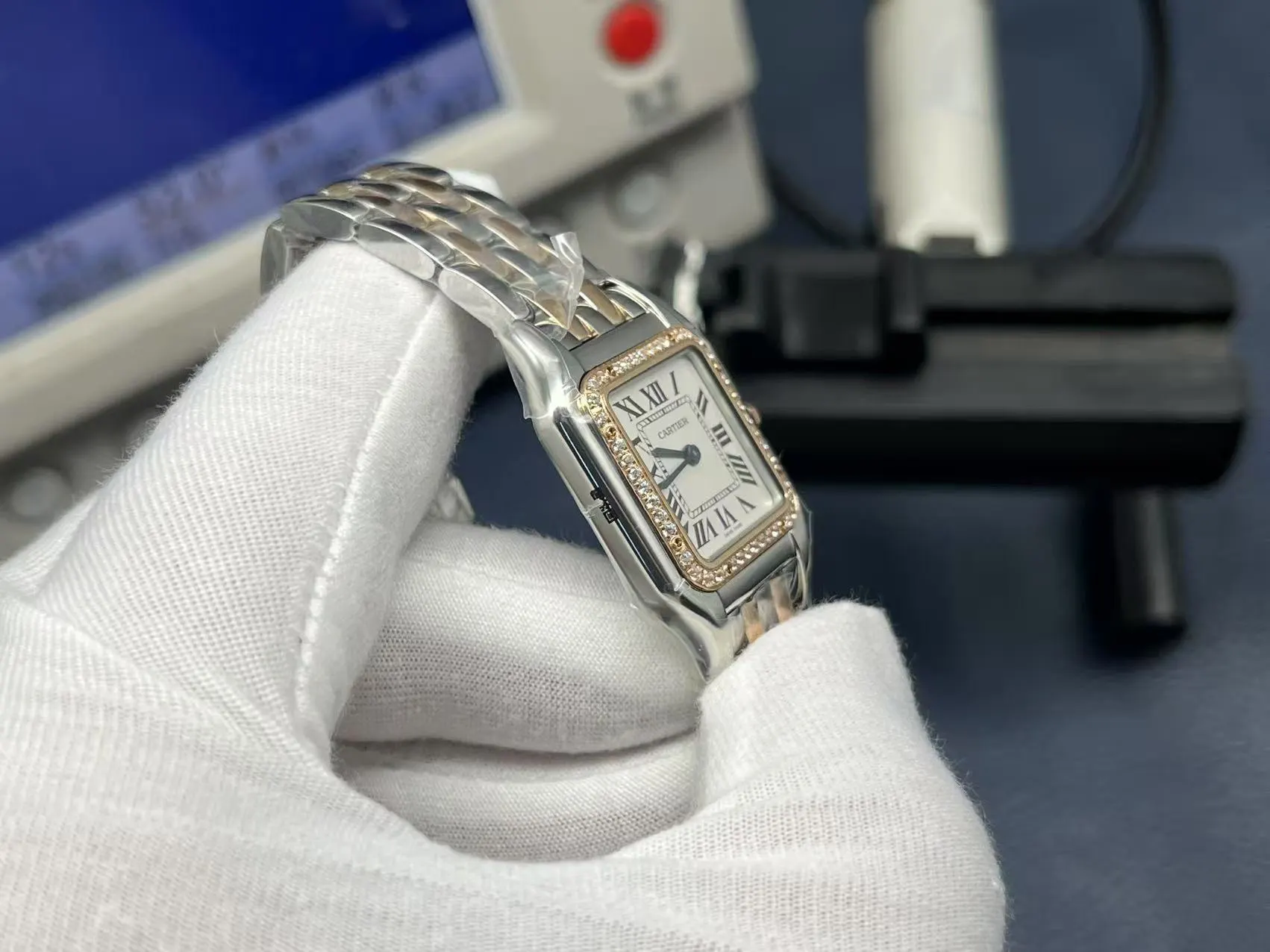 Cartier 藍色 手錶 經典腕表款