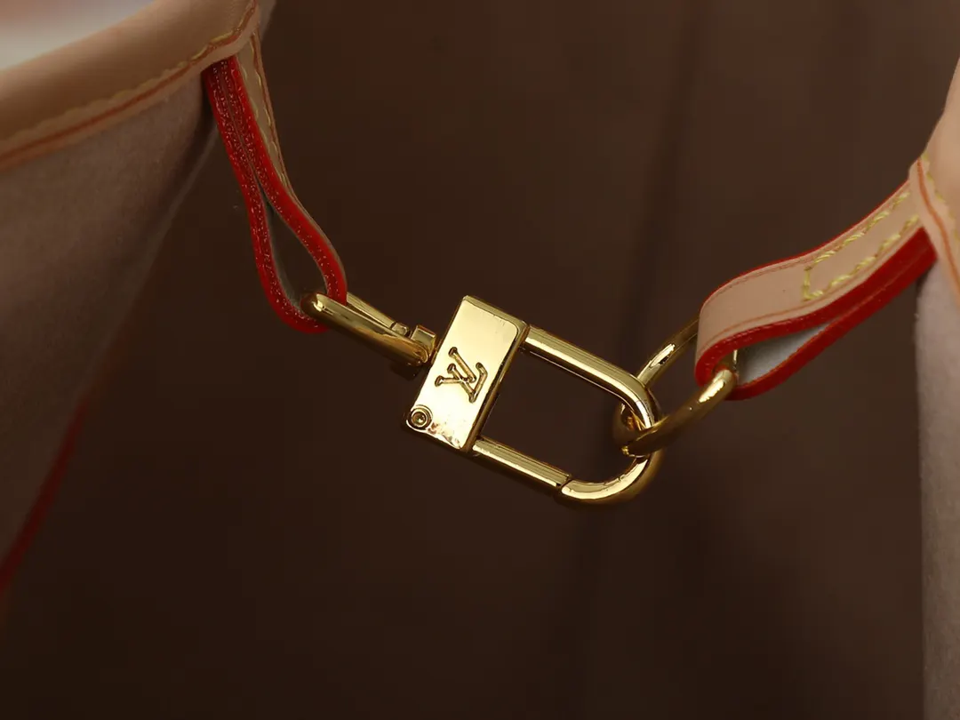 LV Neverfull 牛皮 收納包 旅行收納款