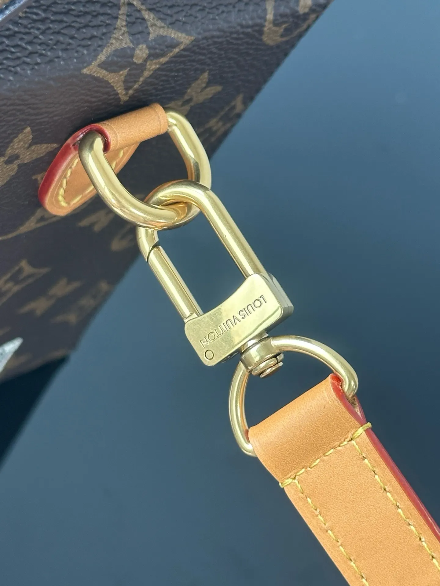 老花 牛皮 旅行袋 大容量旅行款