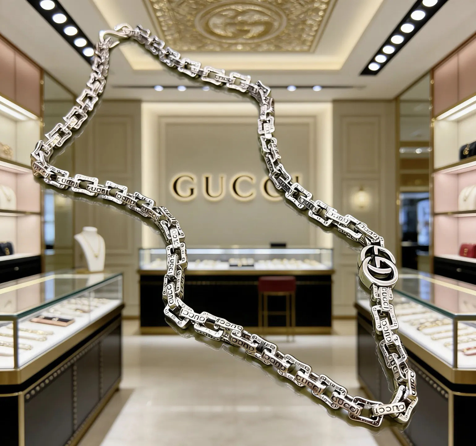 Gucci 链条包 单肩斜挎款