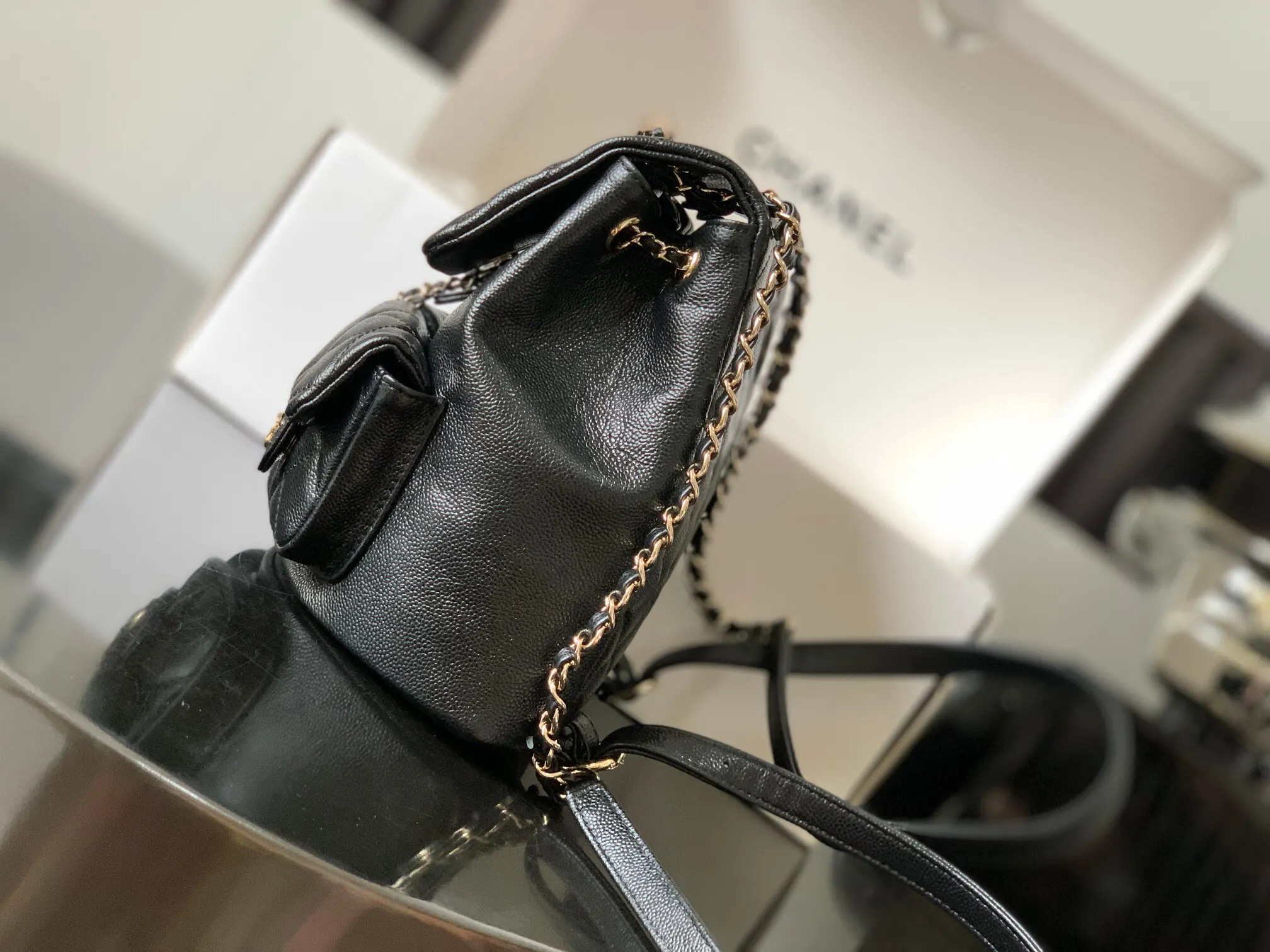 CHANEL 牛皮 雙肩包 实用雙肩款