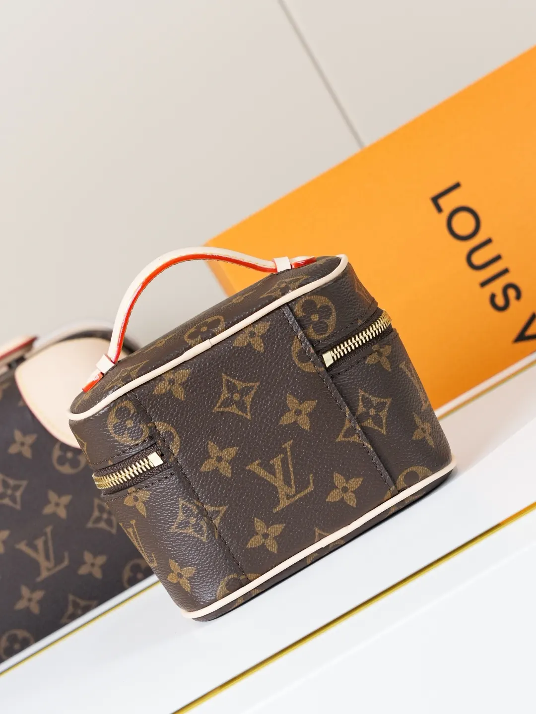 Monogram Organizer Pouch Travel Leather
