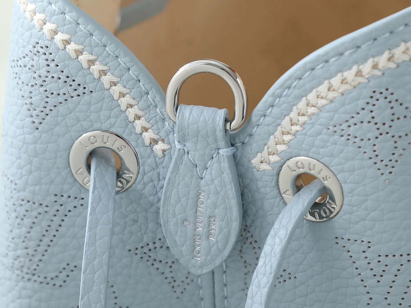 Blue Chain Bag Leather