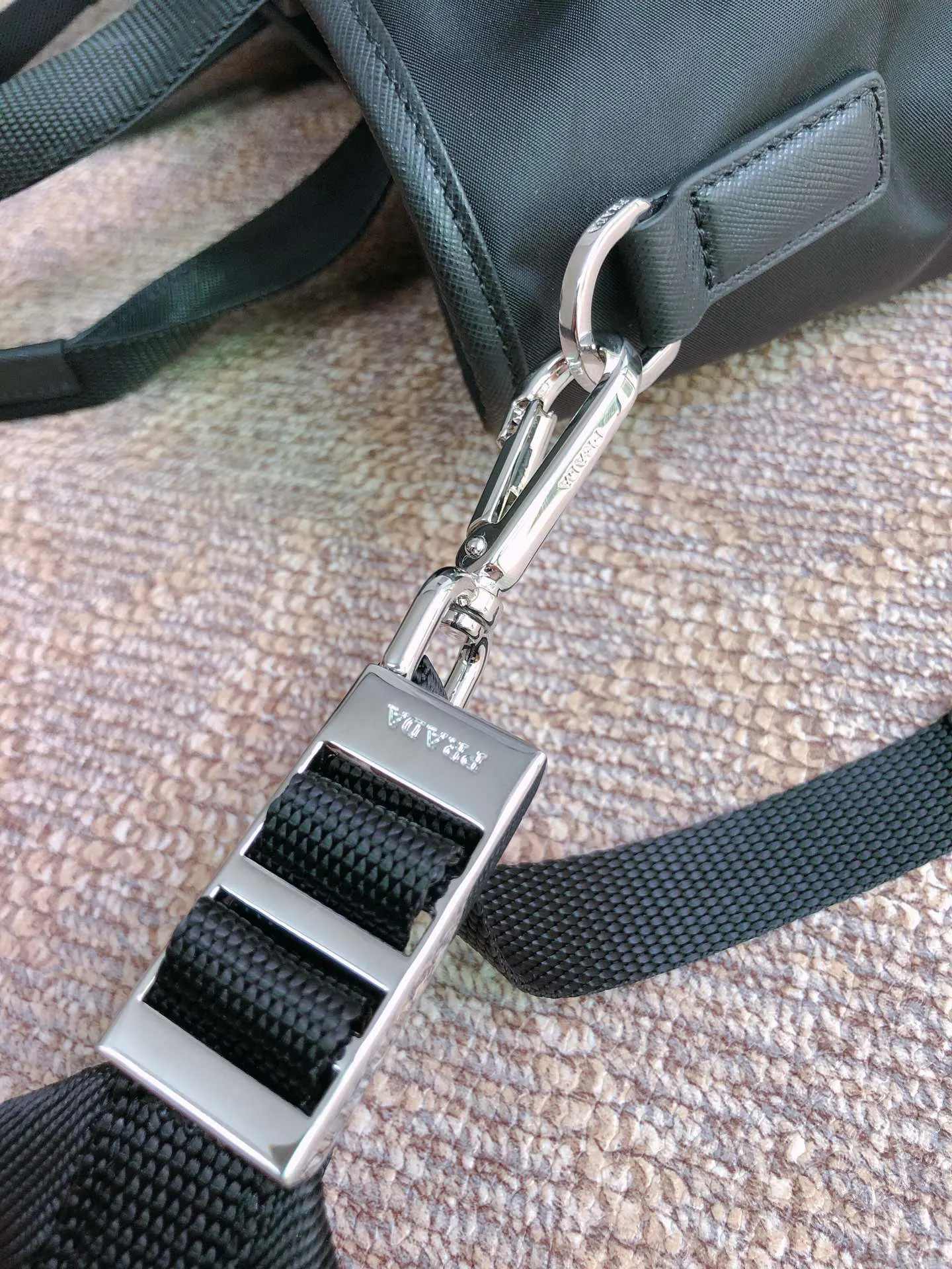 Prada Re-Nylon 1BG040 Leather Saffiano Handbag