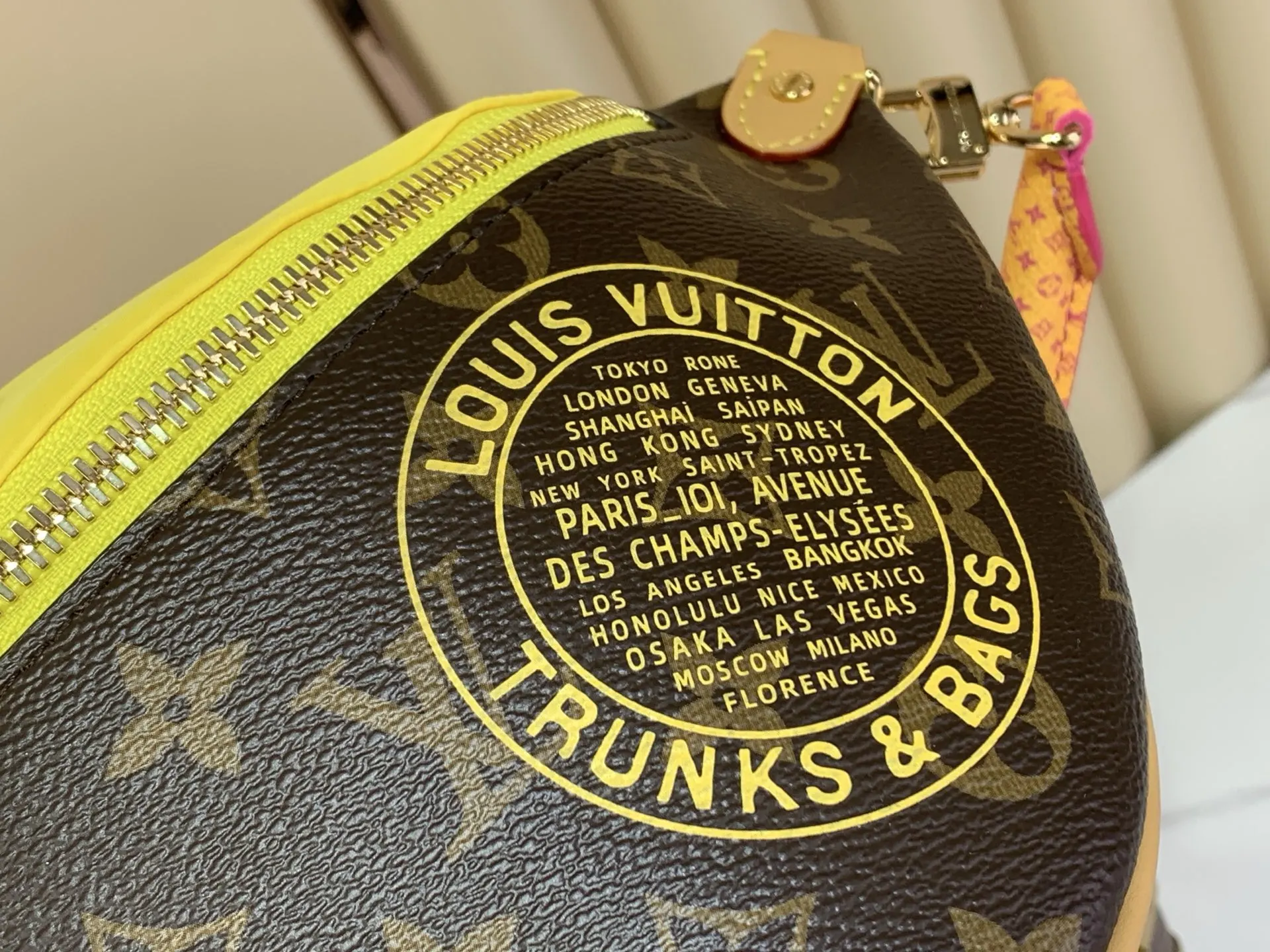 Louis Vuitton Yellow Monogram Belt Bag Casual Canvas