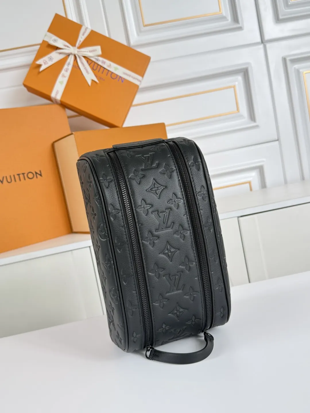 Monogram Organizer Pouch Travel Canvas