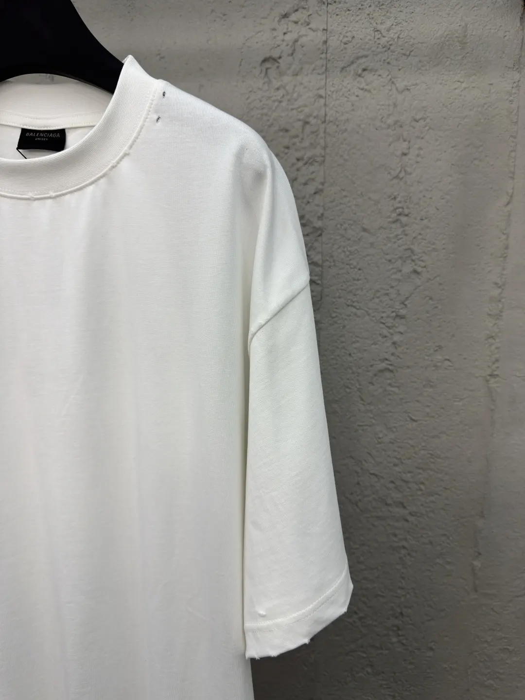Balenciaga Minimal Oversized Crew Neck T-Shirt In White