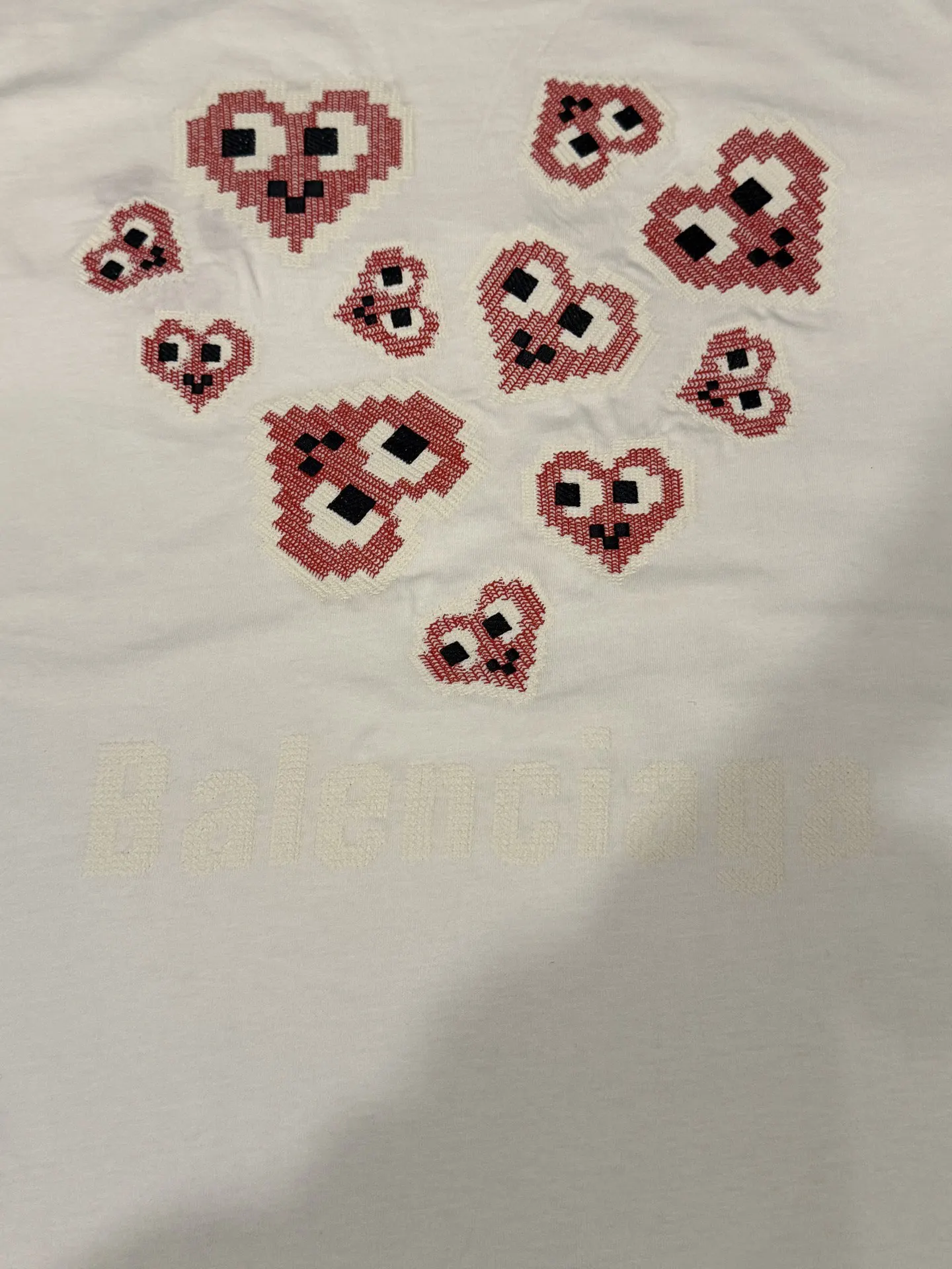 Balenciaga 白色 Logo 字母 短袖T恤 街头休闲款