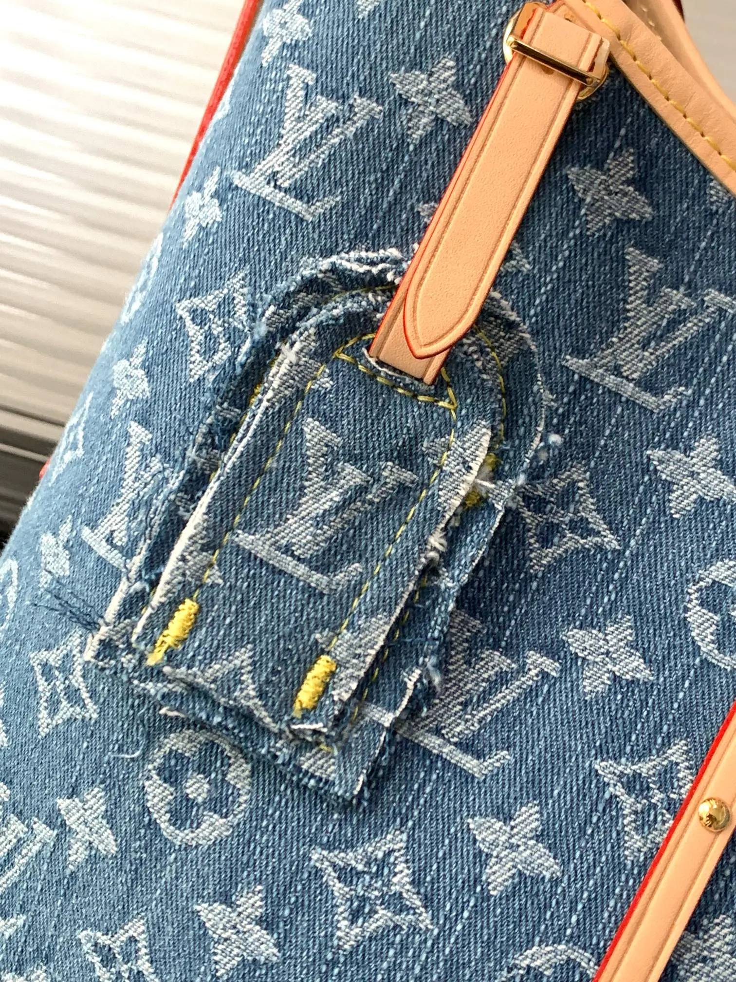 CarryAll 藍色 牛仔 帆布 手拿包 精致手拿款