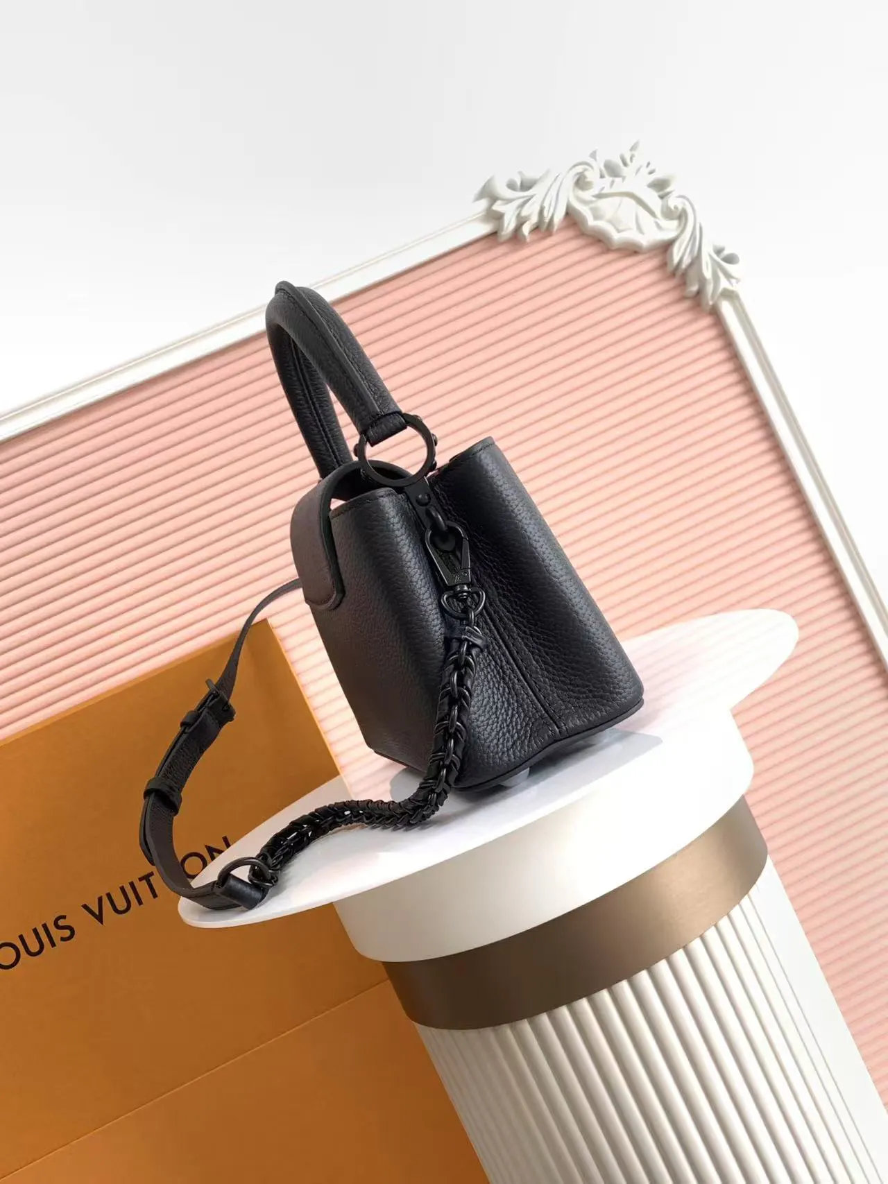 Black Chain Bag Leather