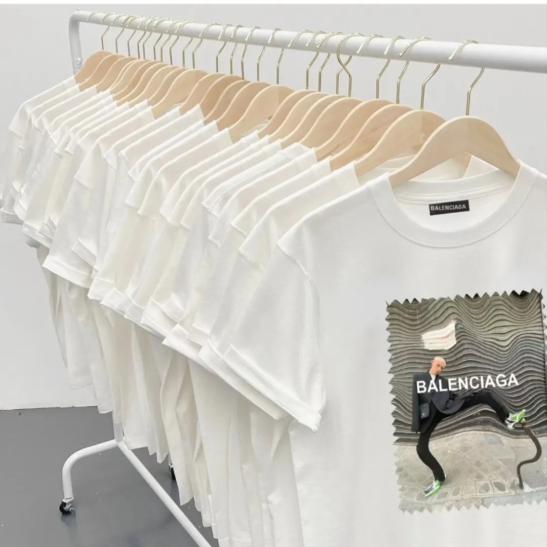 Balenciaga 纯棉 短袖T恤 街头休闲款
