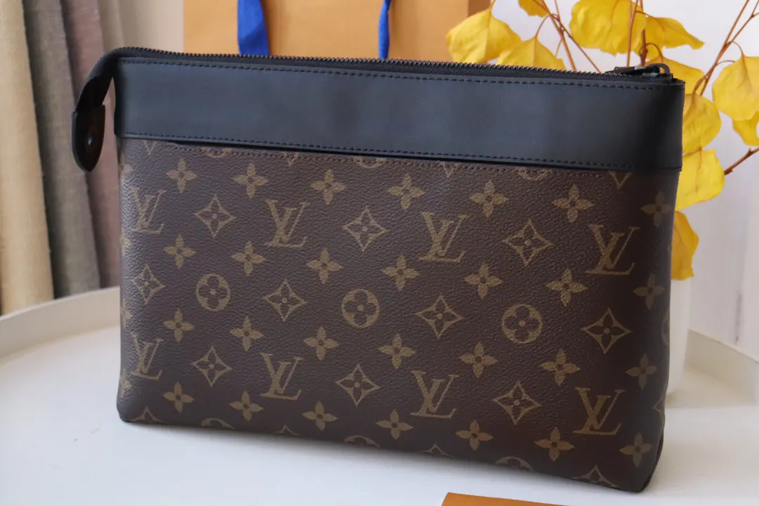 老花 帆布 老花 Pochette Voya 手拿包 精致手拿款