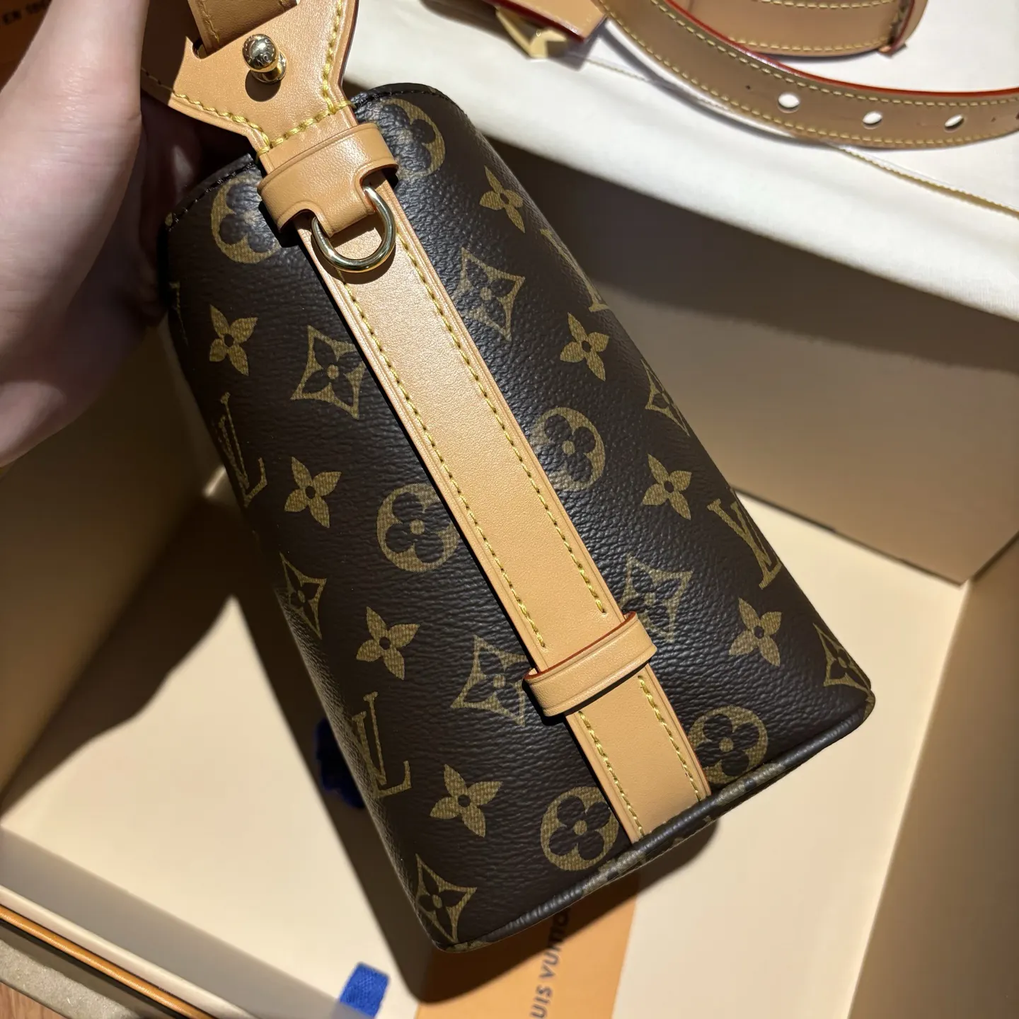 老花 牛皮 收納包 旅行收納款