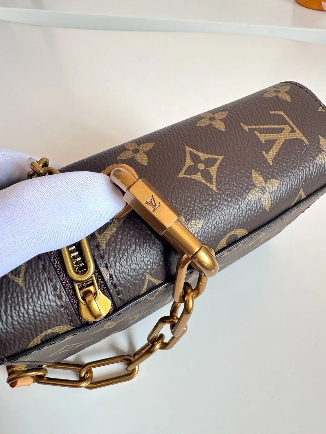 Louis Vuitton Gold Organizer Pouch Travel Canvas