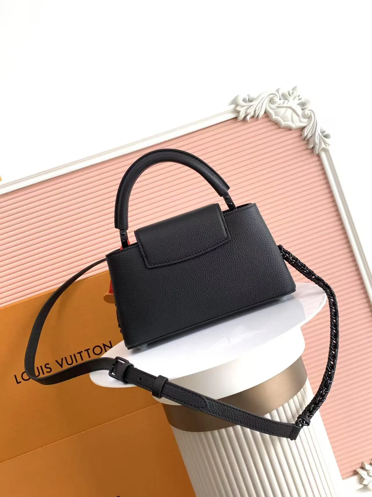 Black Chain Bag Leather