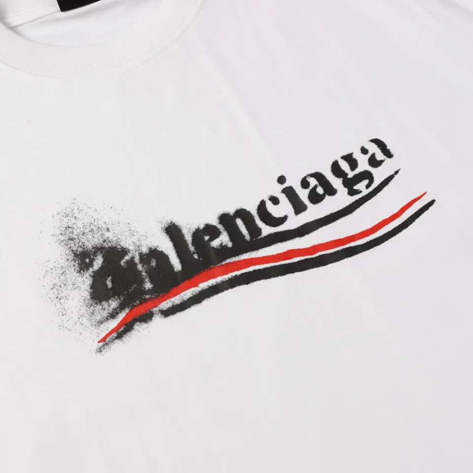 Balenciaga 黑色 短袖T恤 宽松休闲