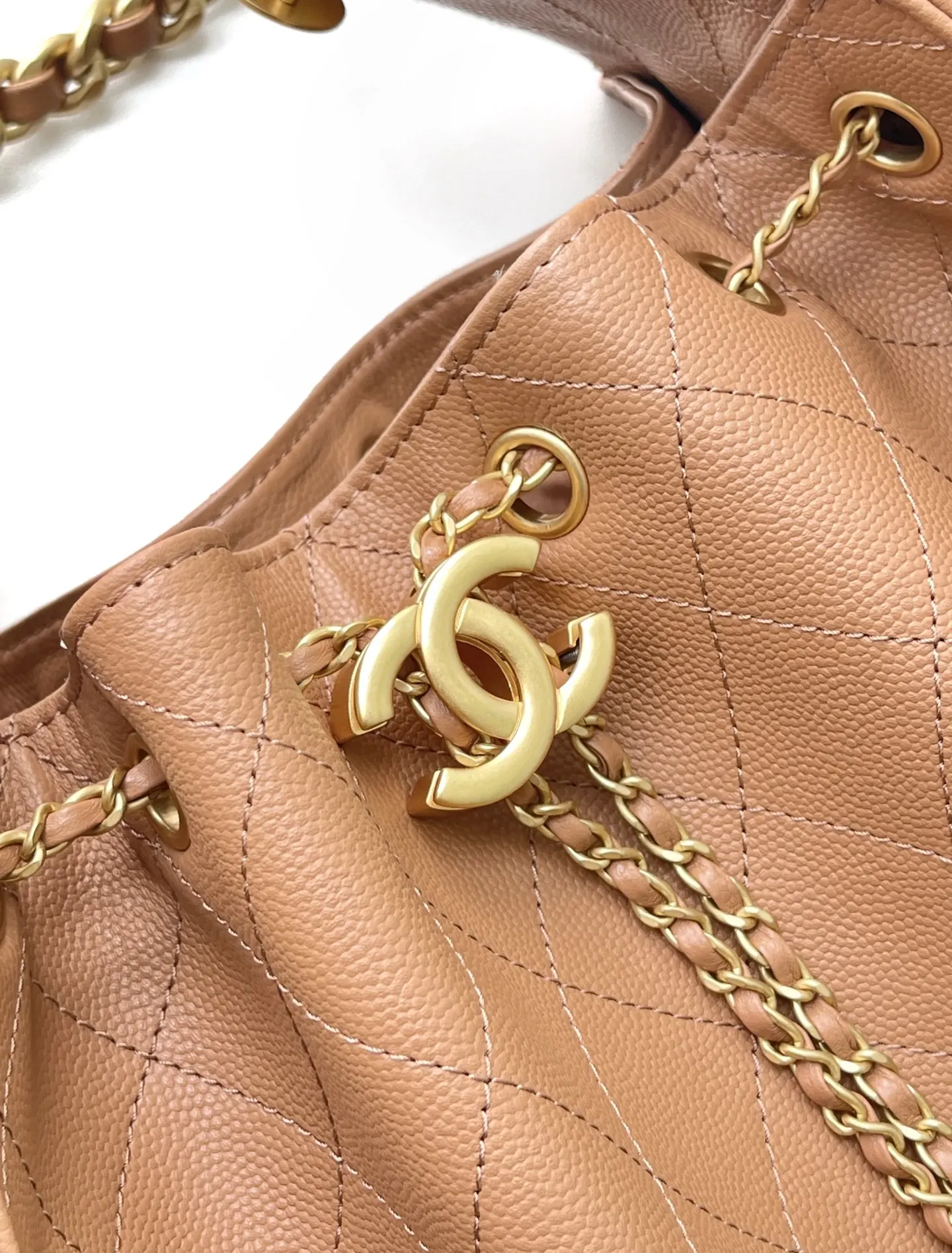 CHANEL Hobo 进口 免税 球纹皮嘻哈包 腋下包 复古腋下背款