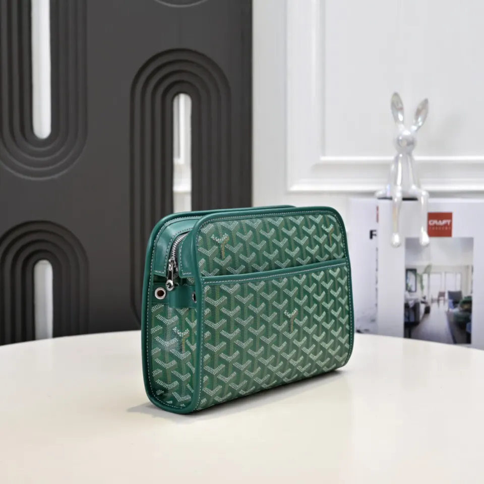 Goyard 綠色 直销 綠色 GOYAR 戈雅 包 洗漱 化妝包 便携收納款
