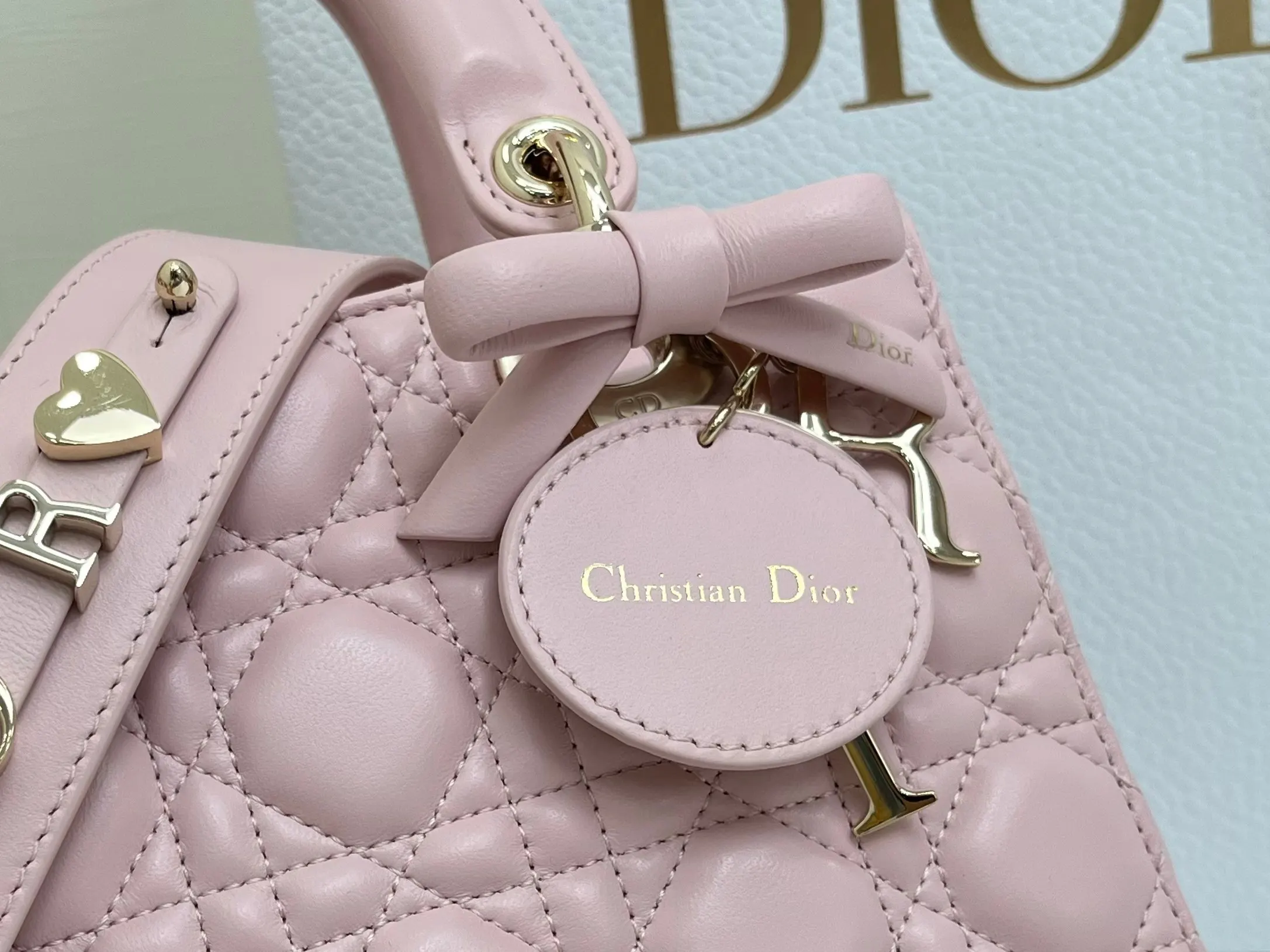Dior My AbcDior Pink Lambskin Handbag