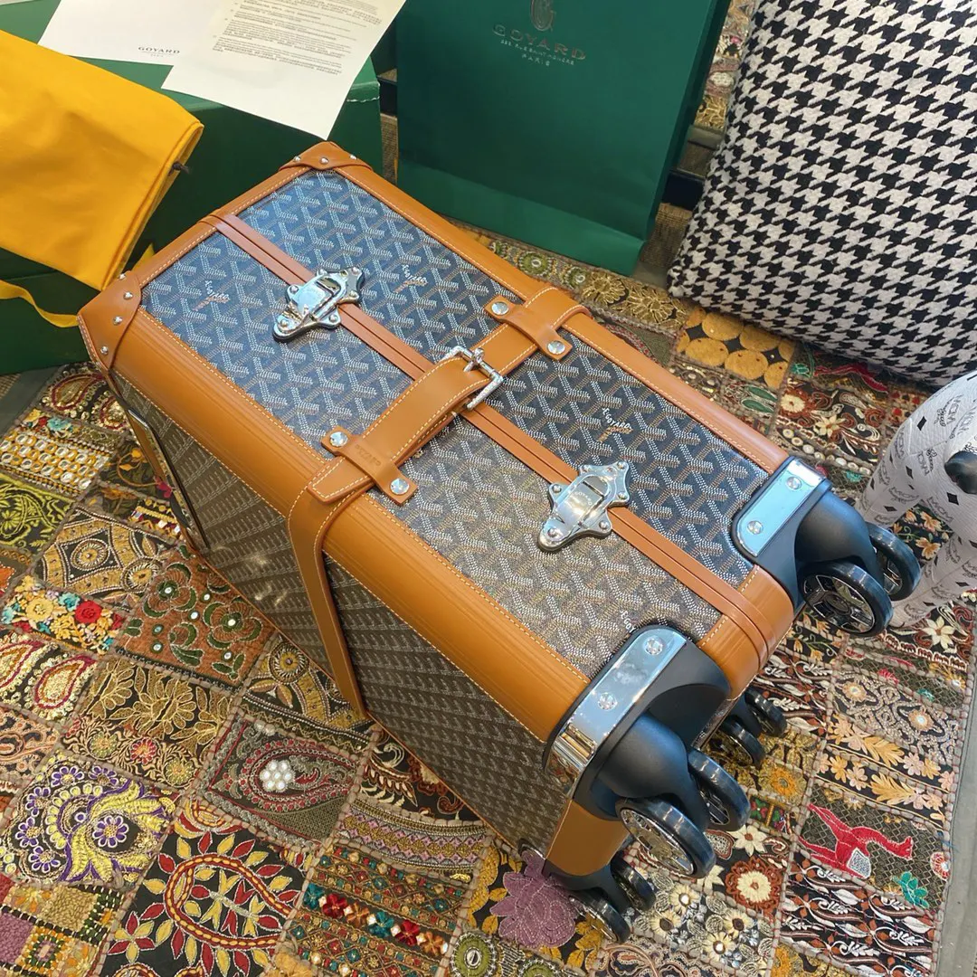 Goyard 黑色 白色 行李箱 旅行拉杆款 轻便出行款