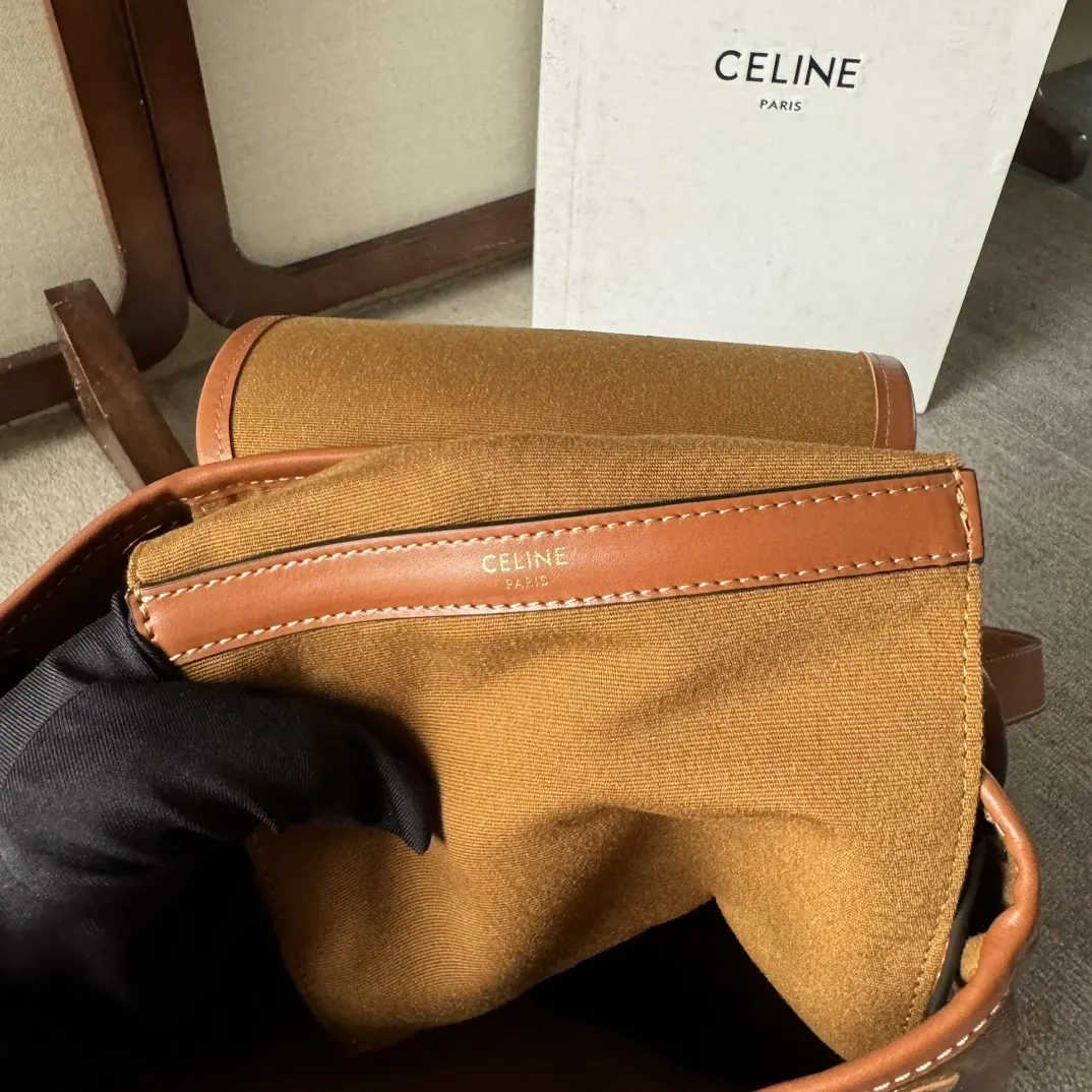 Gold Backpack Leather