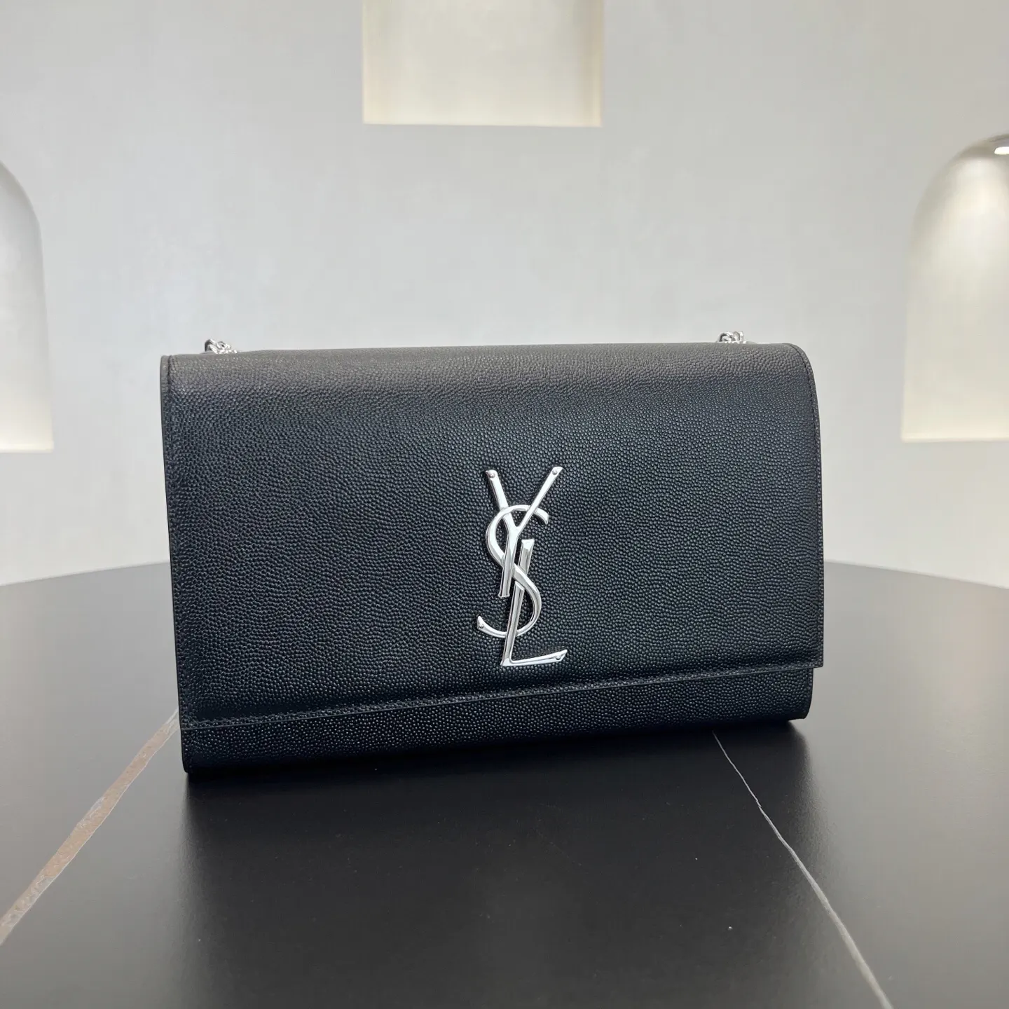 YSL 銀色 金色 小牛皮 鏈條包 精致鏈條款