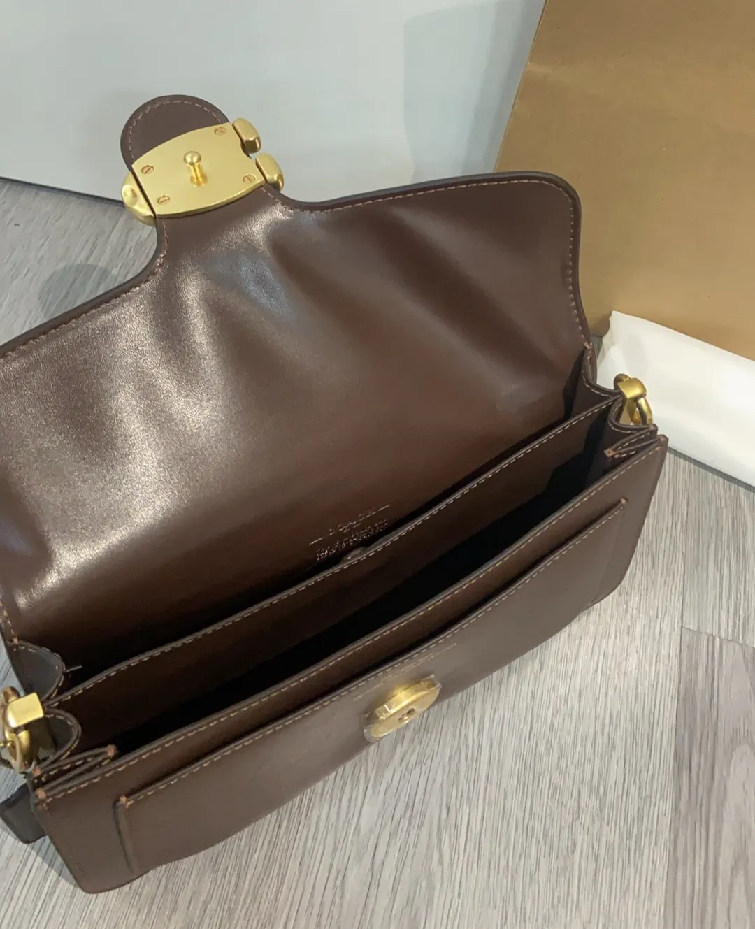 Monogram Hobo Shoulder Bag Vintage Leather