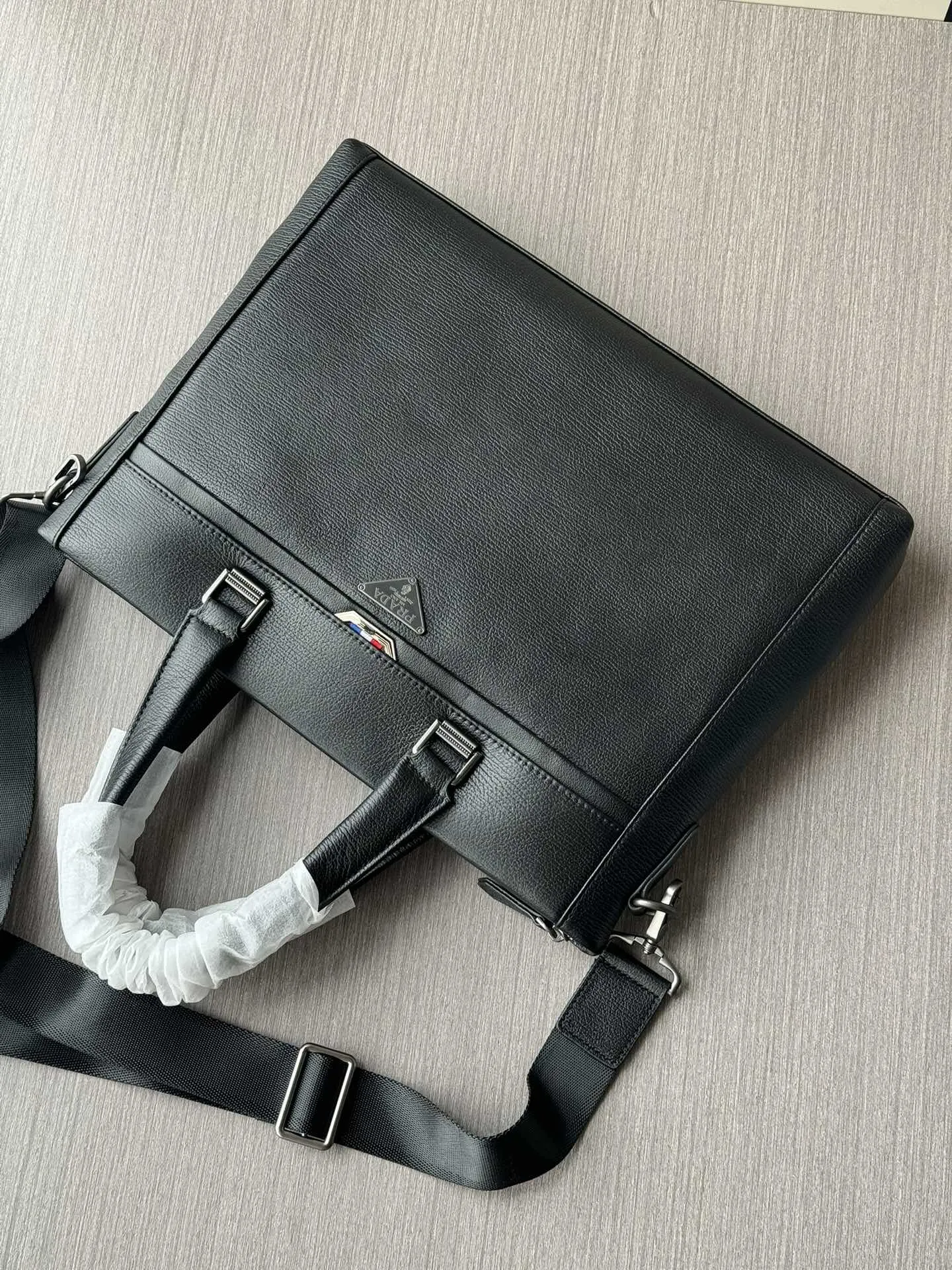Prada Black Briefcase Business Commuter Leather Image 9 Prada Black Briefcase Business Commuter Leather Image 9