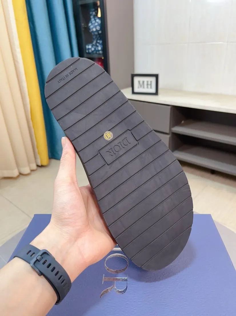 Dior Color Block Flat Slides Multicolor Image 9 Dior Color Block Flat Slides Multicolor Image 9