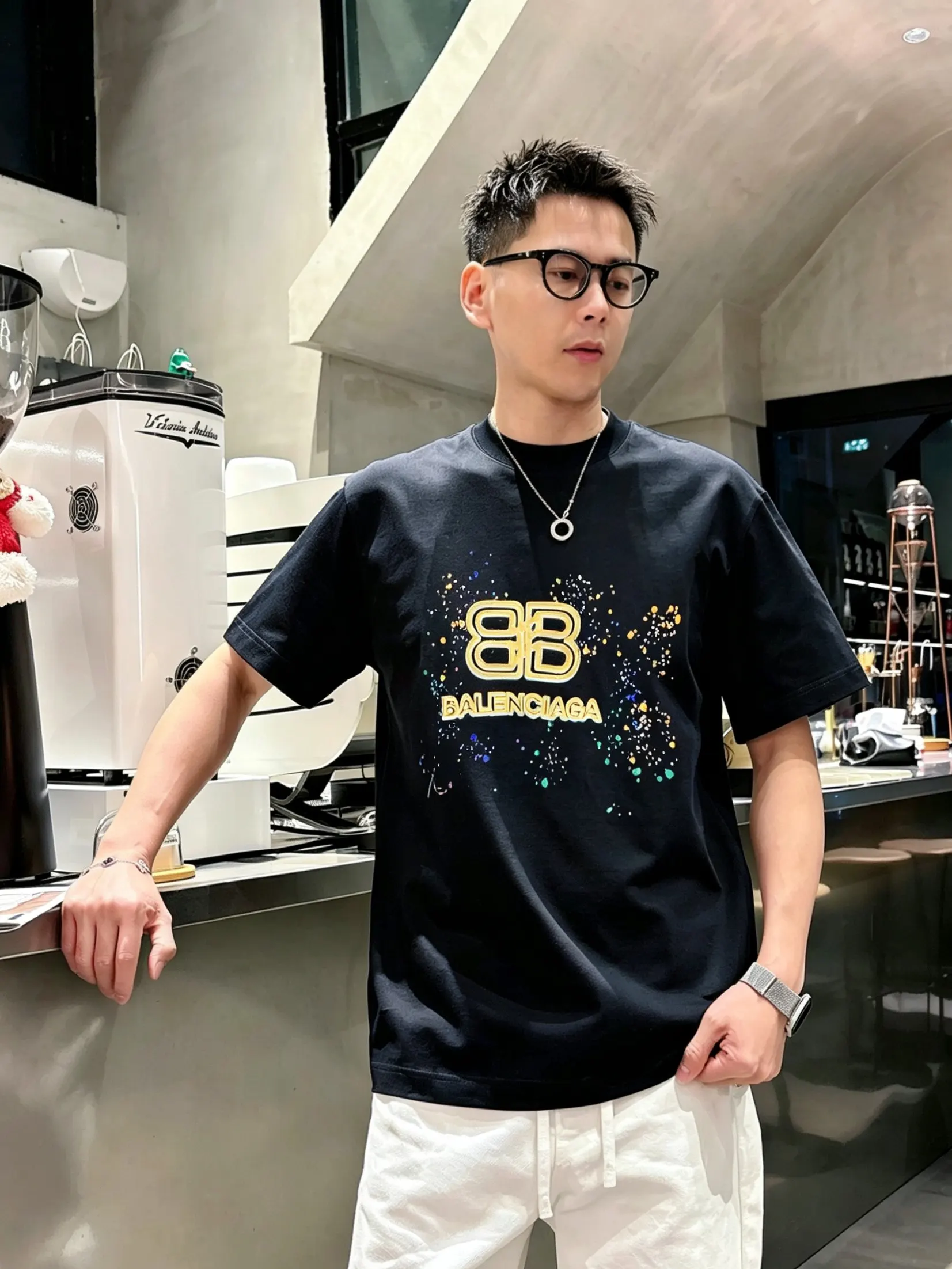 Balenciaga 2026春夏 Logo 字母 短袖T恤