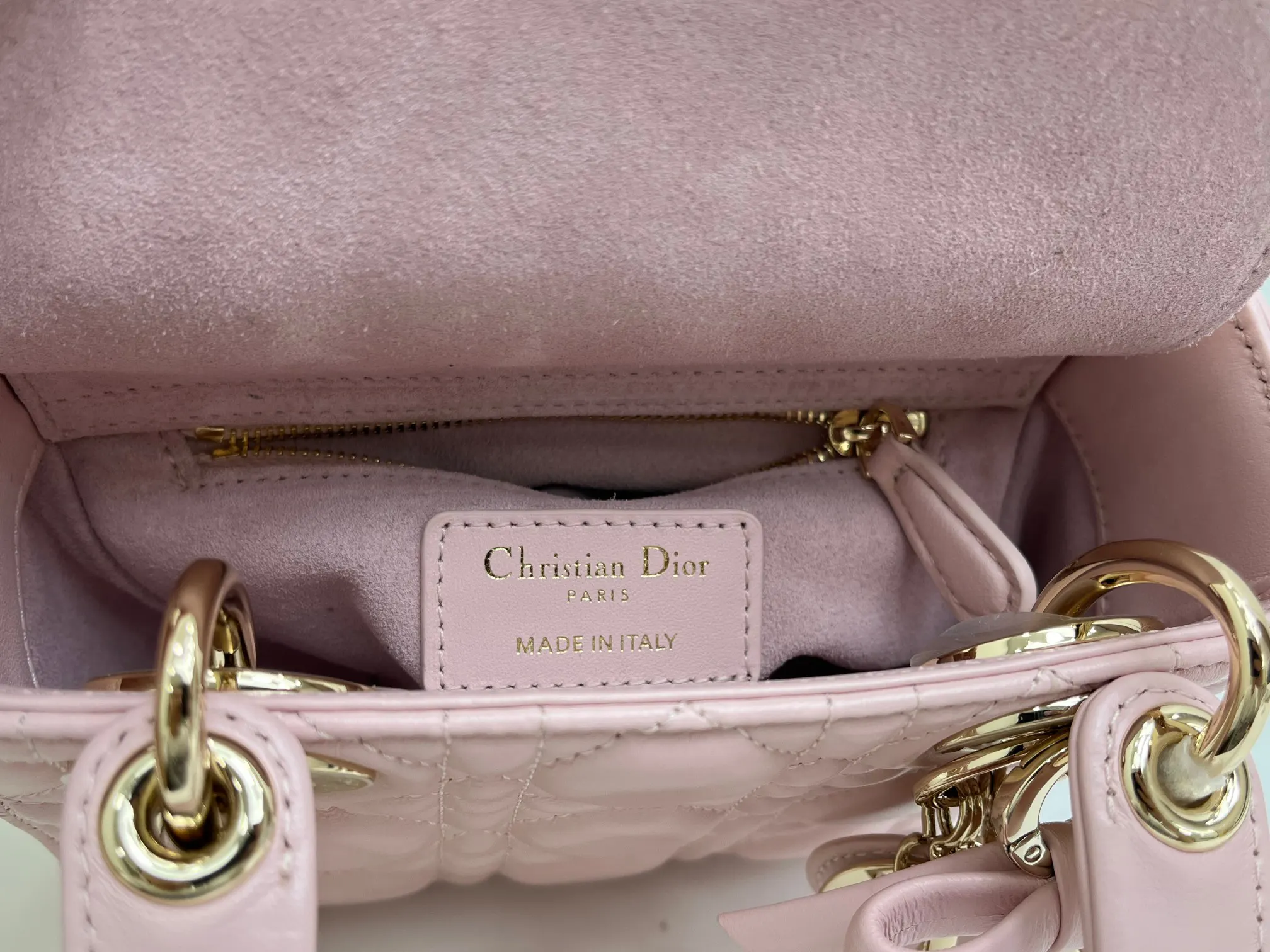 Dior Lady Dior Lady Soft Pink Chain Bag Handheld Crossbody