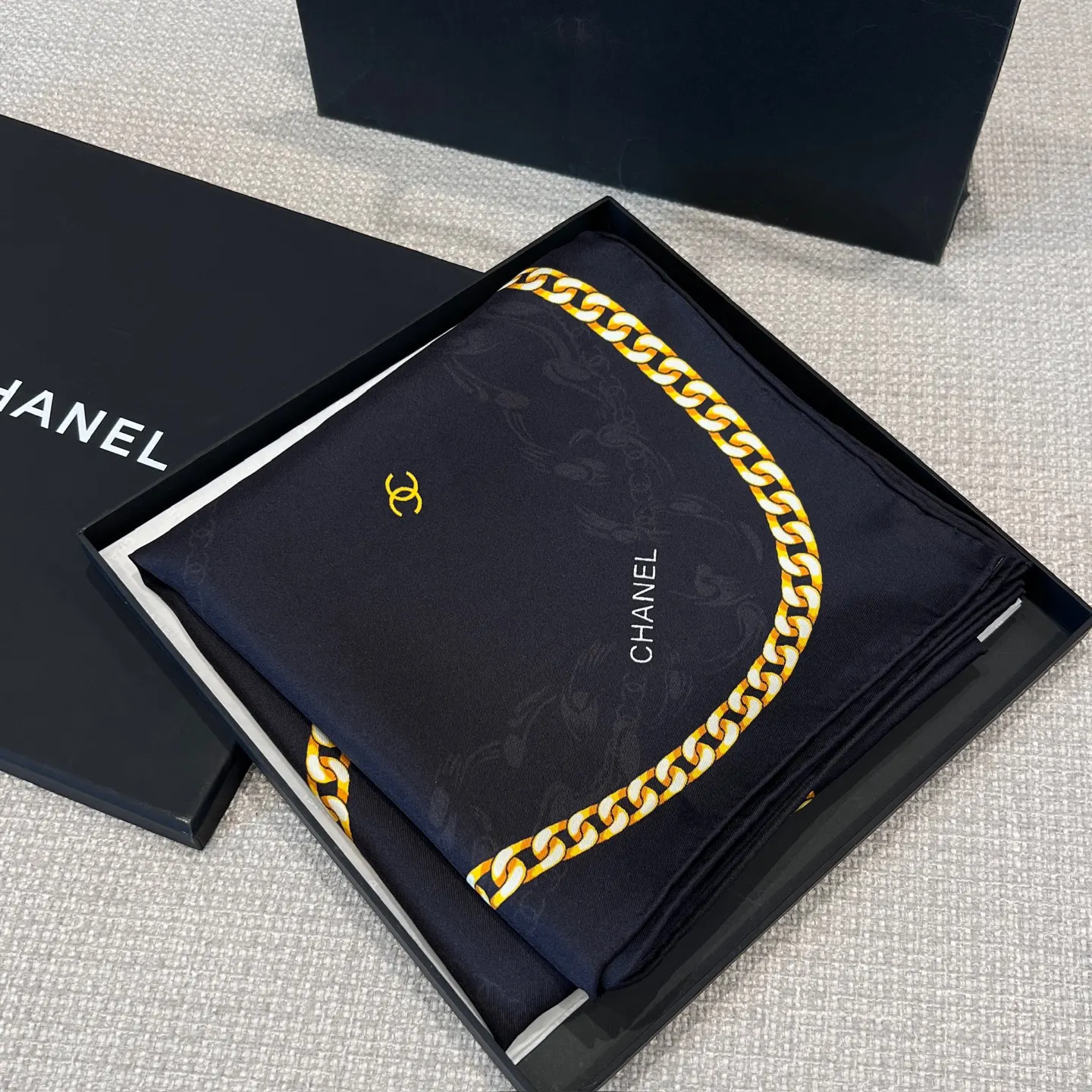 Chanel Gold Scarf