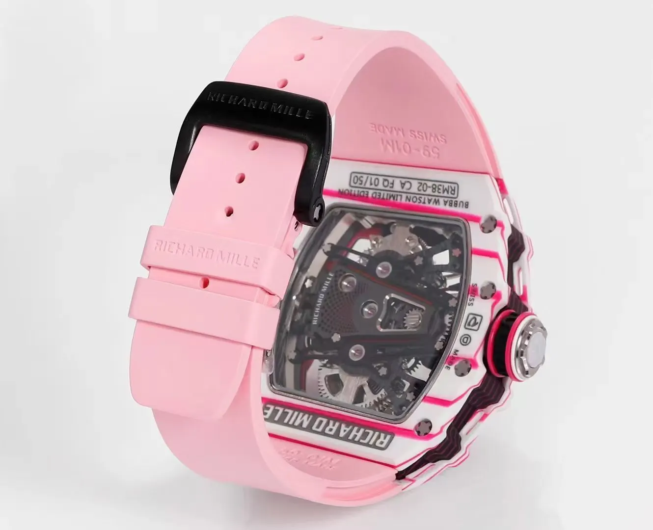 Richard Mille 白色 紅色 手錶 經典腕表款