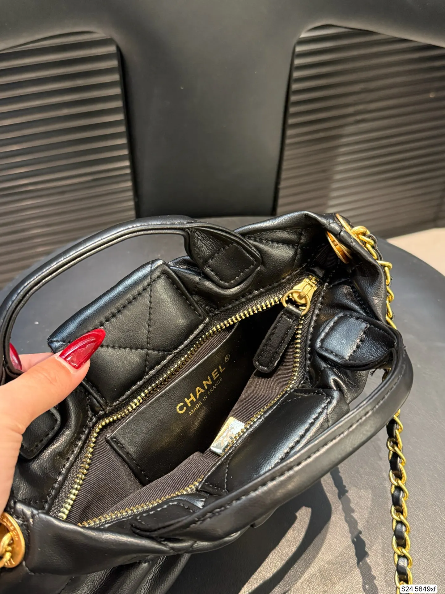 CHANEL 金色 蝴蝶结晚宴包 我心爱的小 链条包 精致链条款