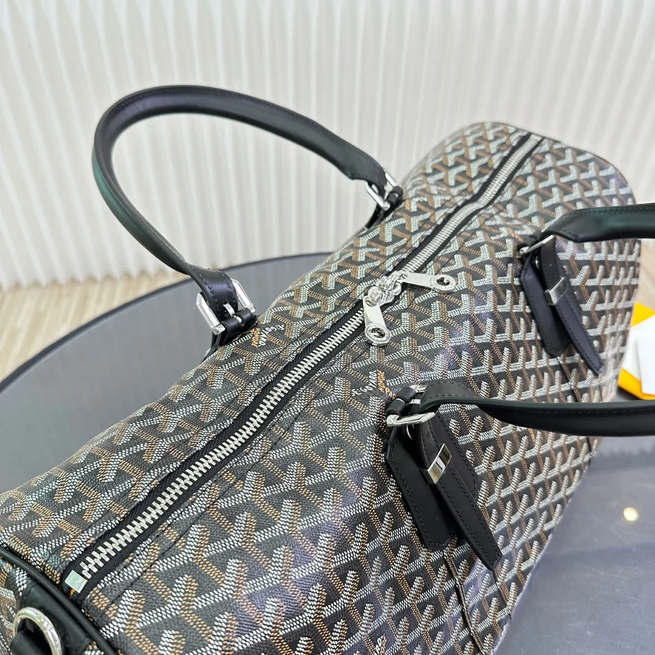 Goyard 黃色 BOSTON 旅行袋適合在机舱内使用 通过搭 一 大容量旅行款