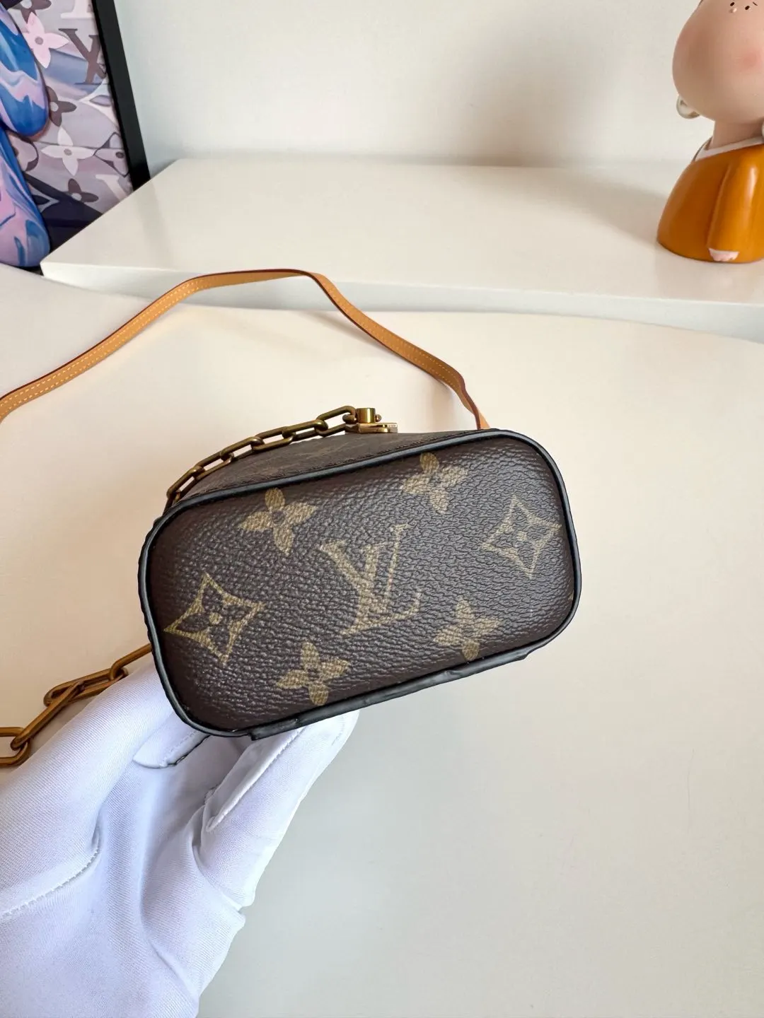 Louis Vuitton Gold Organizer Pouch Travel Canvas