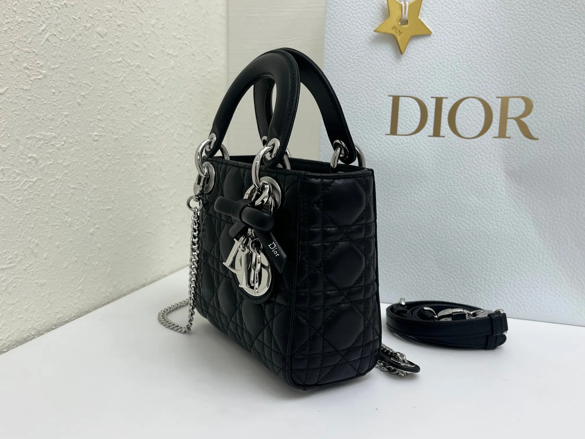 Dior Lady 手提包 黑色