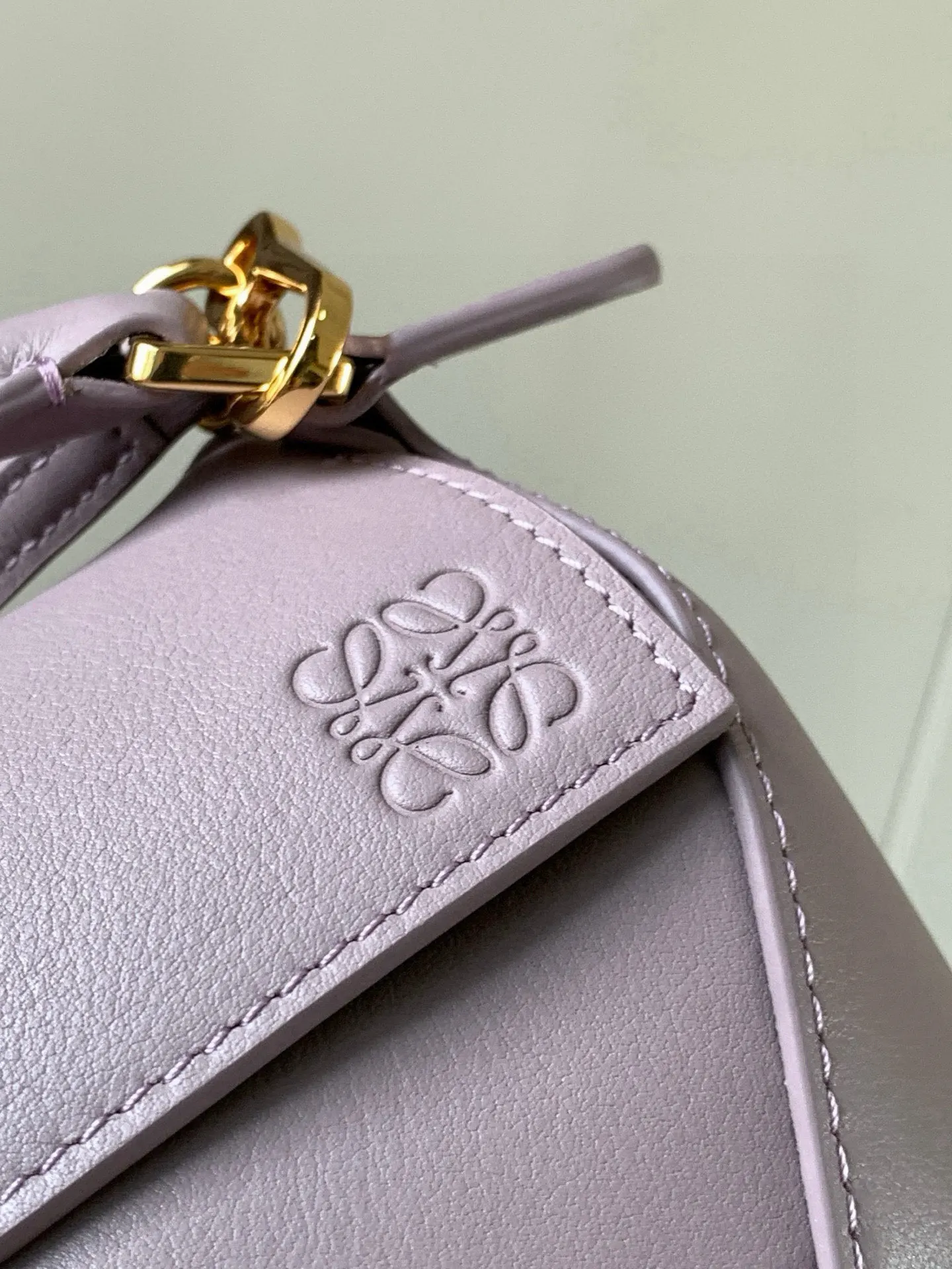 Purple Clutch Bag Leather