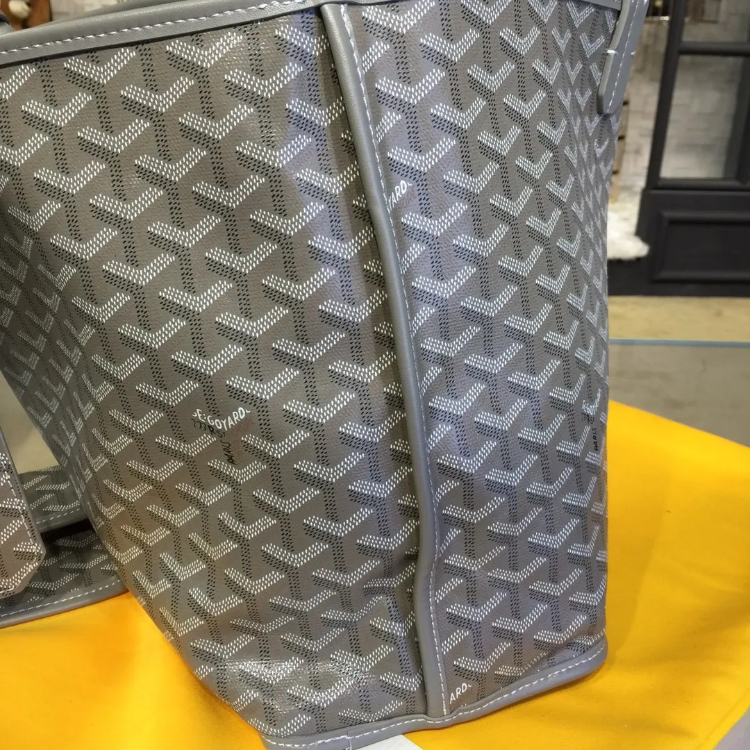 Goyard 戈雅 双面可用 充满法式优雅 订制Y字母涂鸦料 皮轻 旅行包 大容量旅行款