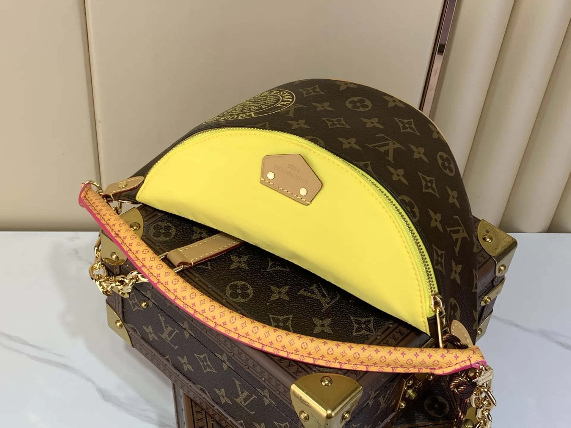 Louis Vuitton Yellow Monogram Belt Bag Casual Canvas