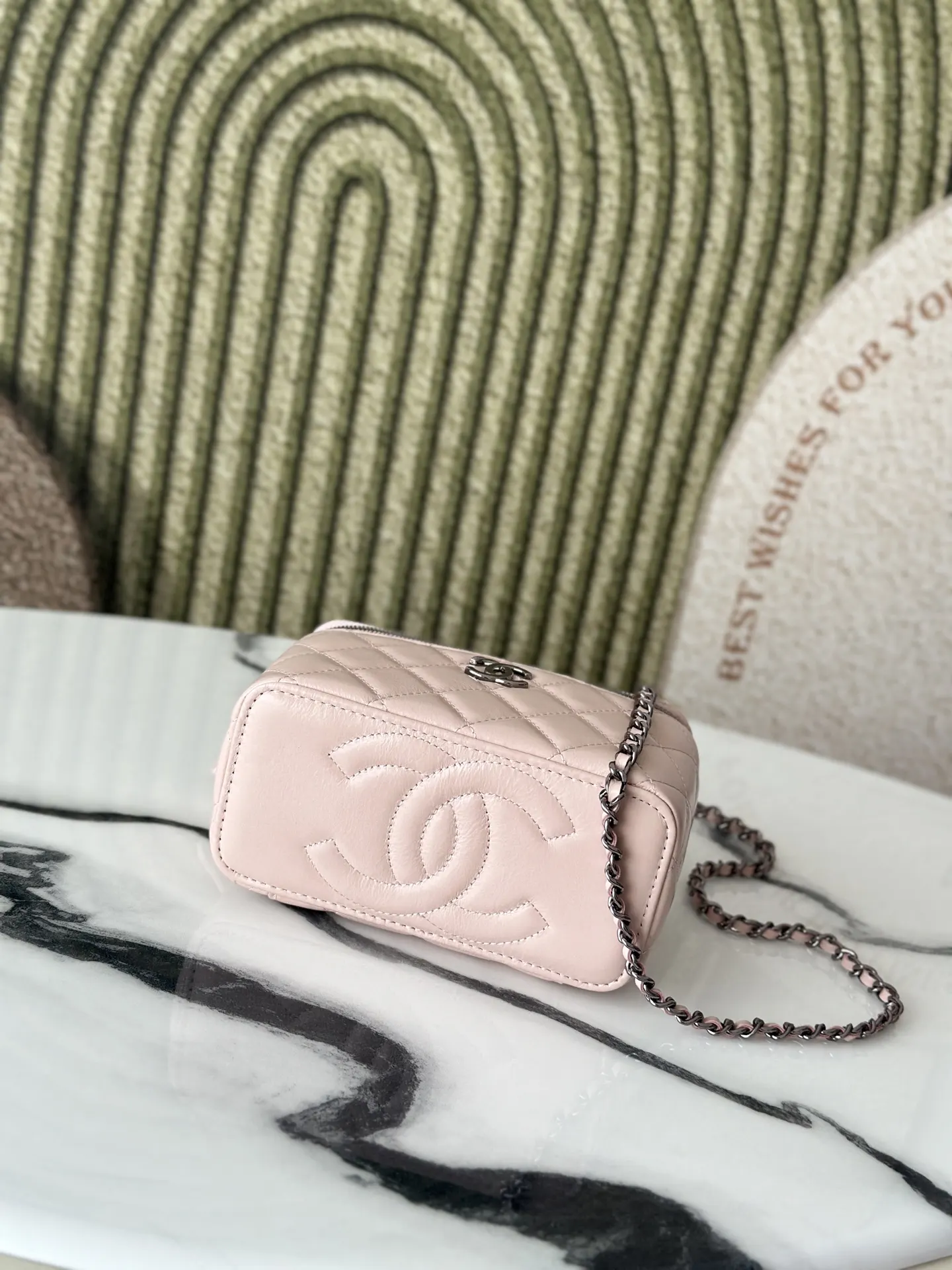 Pink Organizer Pouch Travel Leather
