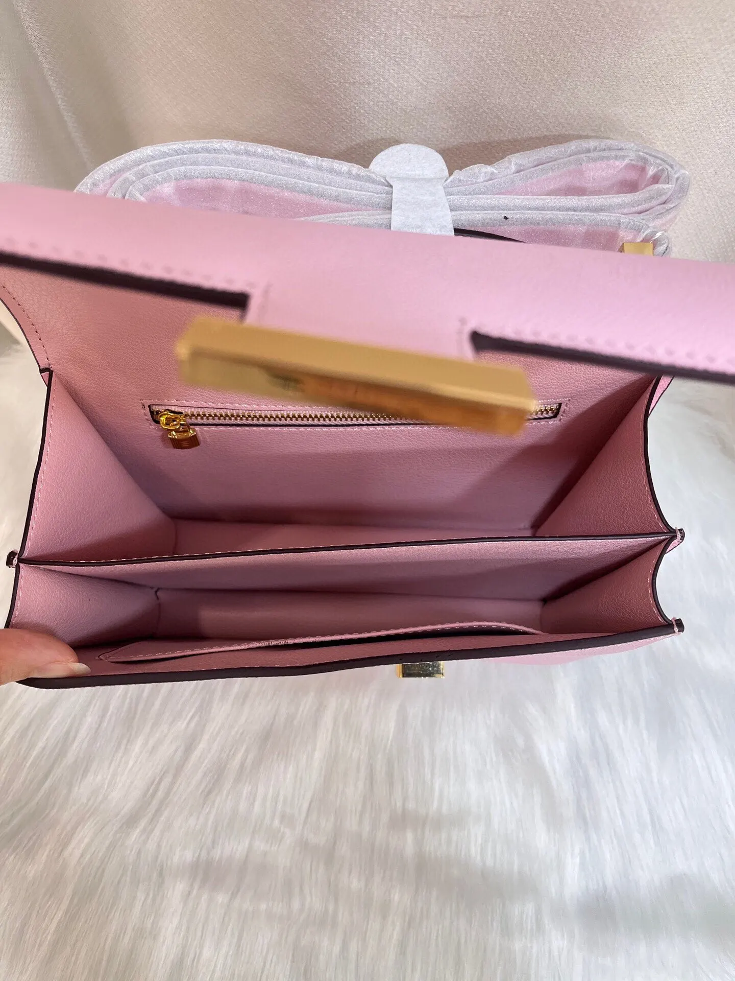 Yellow Organizer Pouch Travel Leather