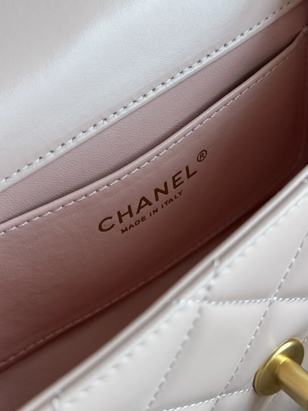 Gold Chain Bag Leather