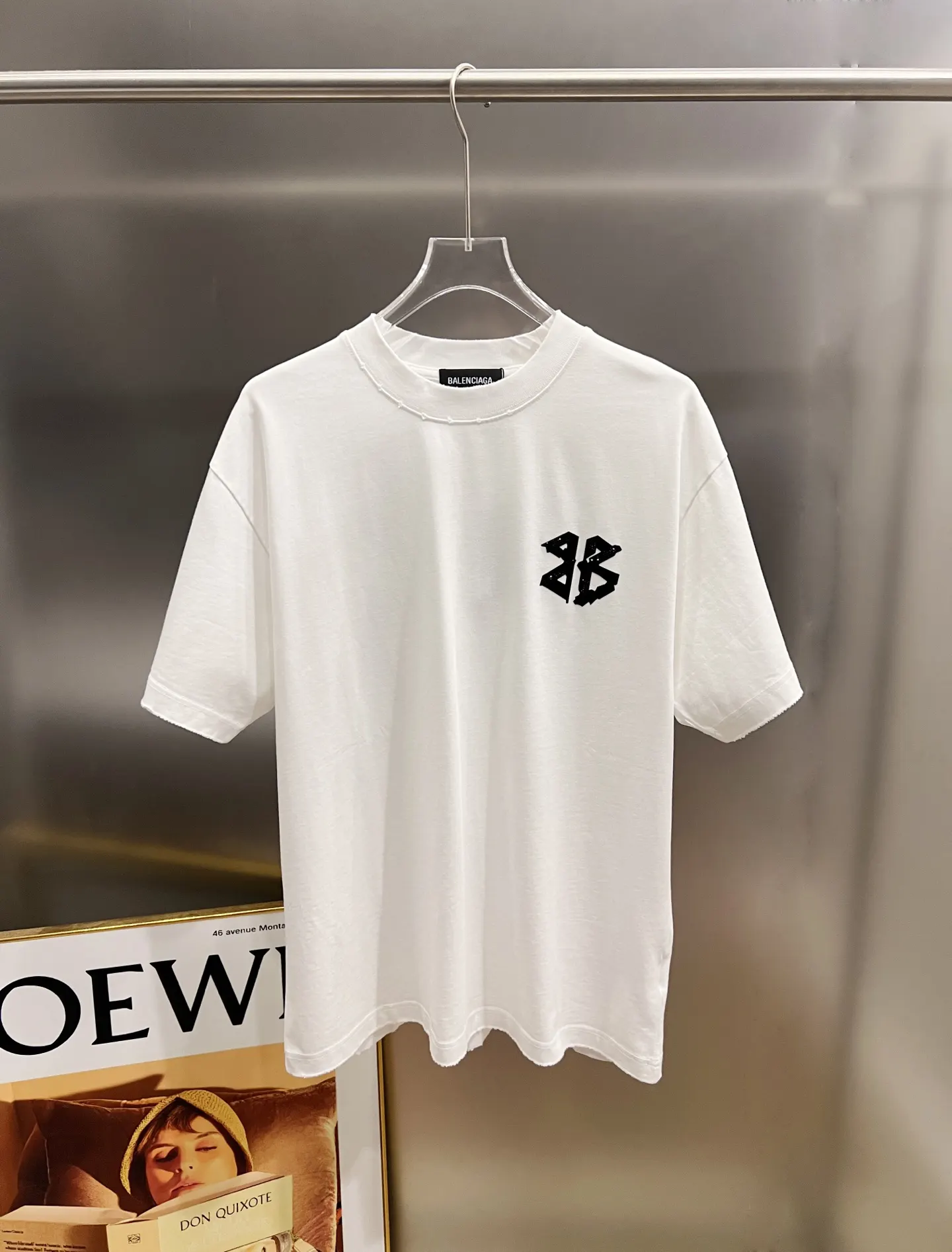 Balenciaga Black Logo Short Sleeve T-Shirt Loose