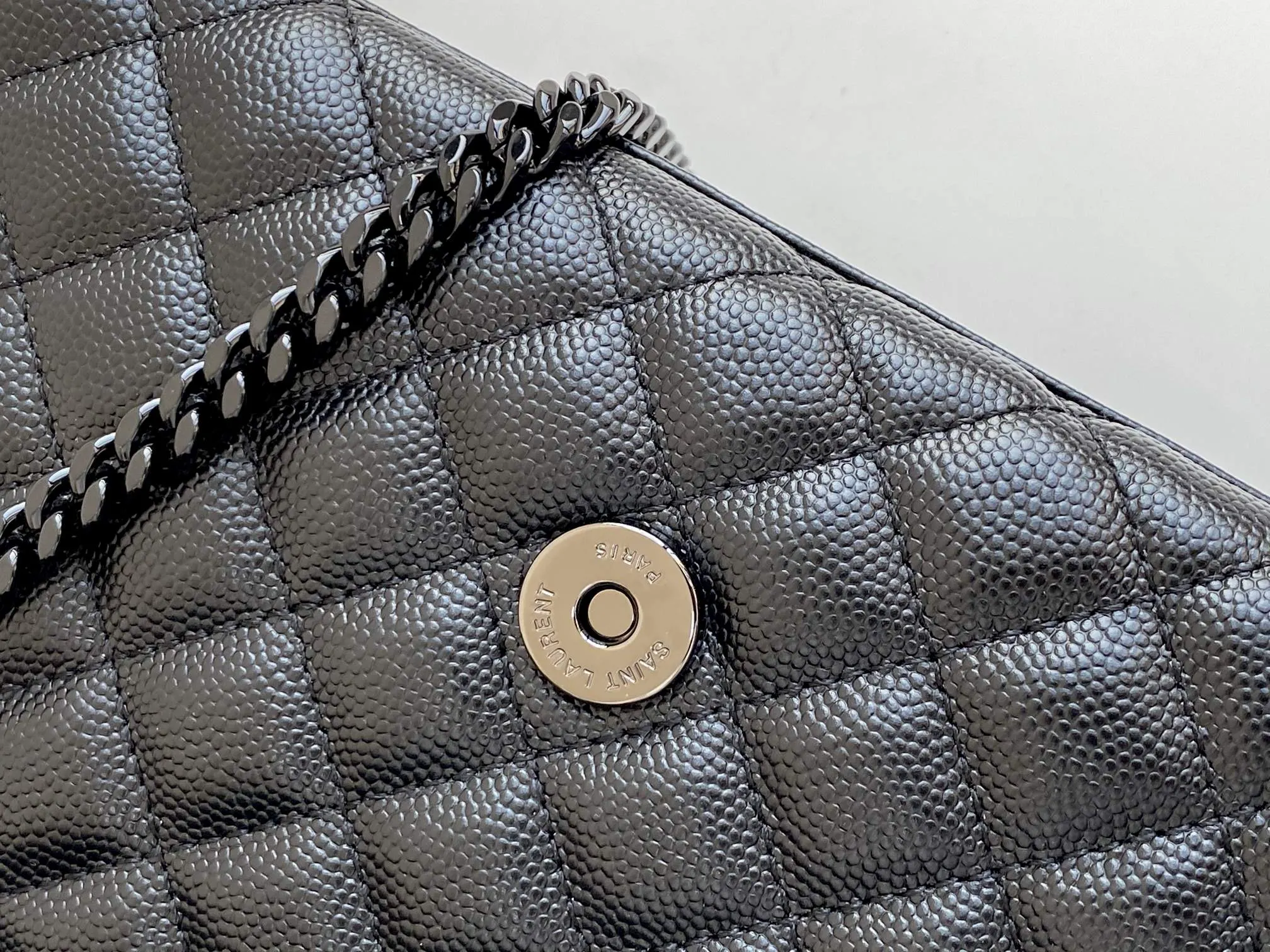 Gold Shoulder Bag Leather