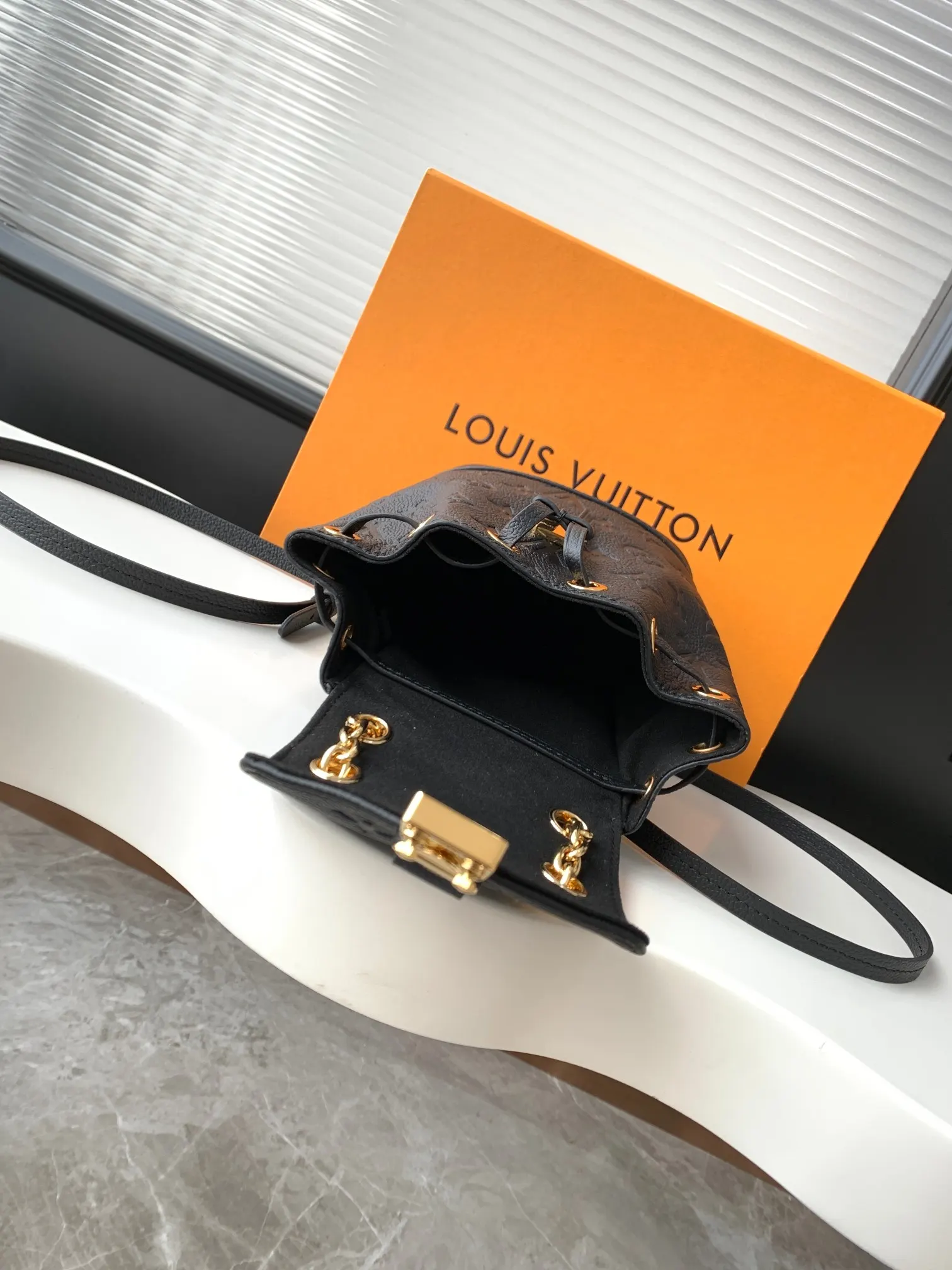Black Chain Bag Leather