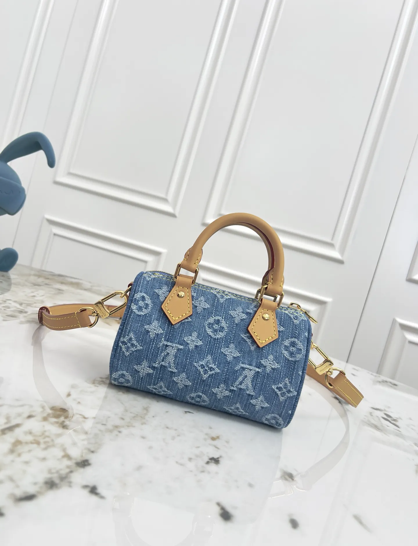 Louis Vuitton M81213 牛仔蓝 老花 手提包 实拍款01