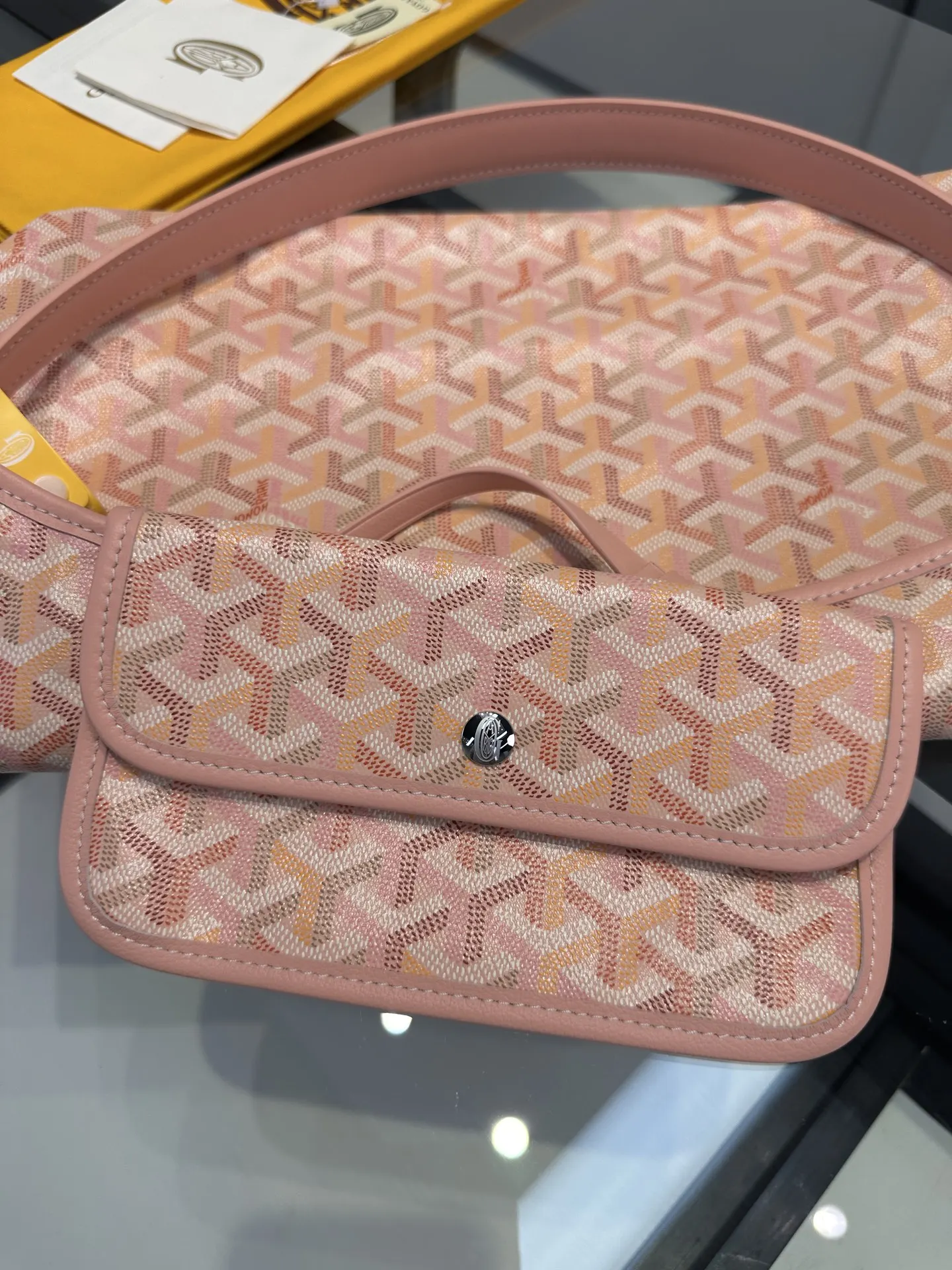 Goyard Monogram Hobo Shoulder Bag Vintage Canvas